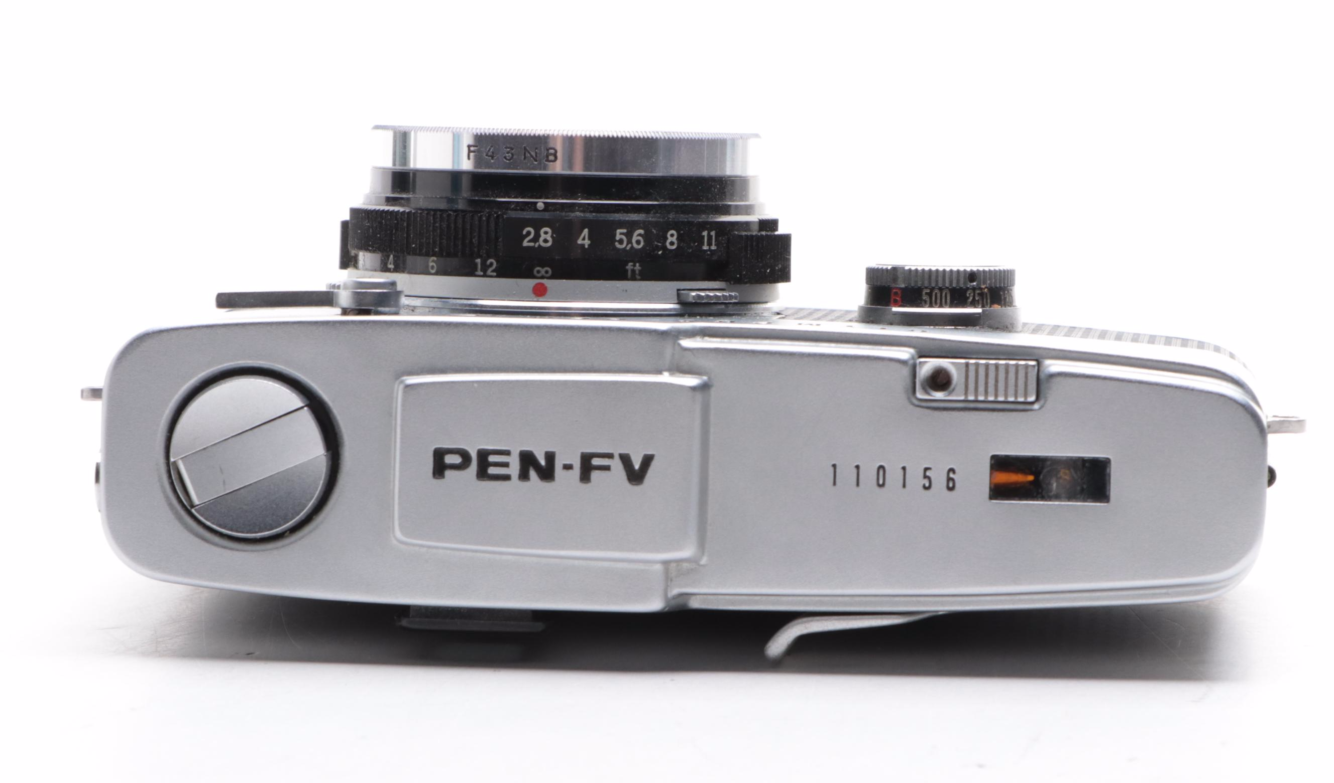 Olympus Pen-F and Minolta Hi-Matic 7SII 35 mm Cameras