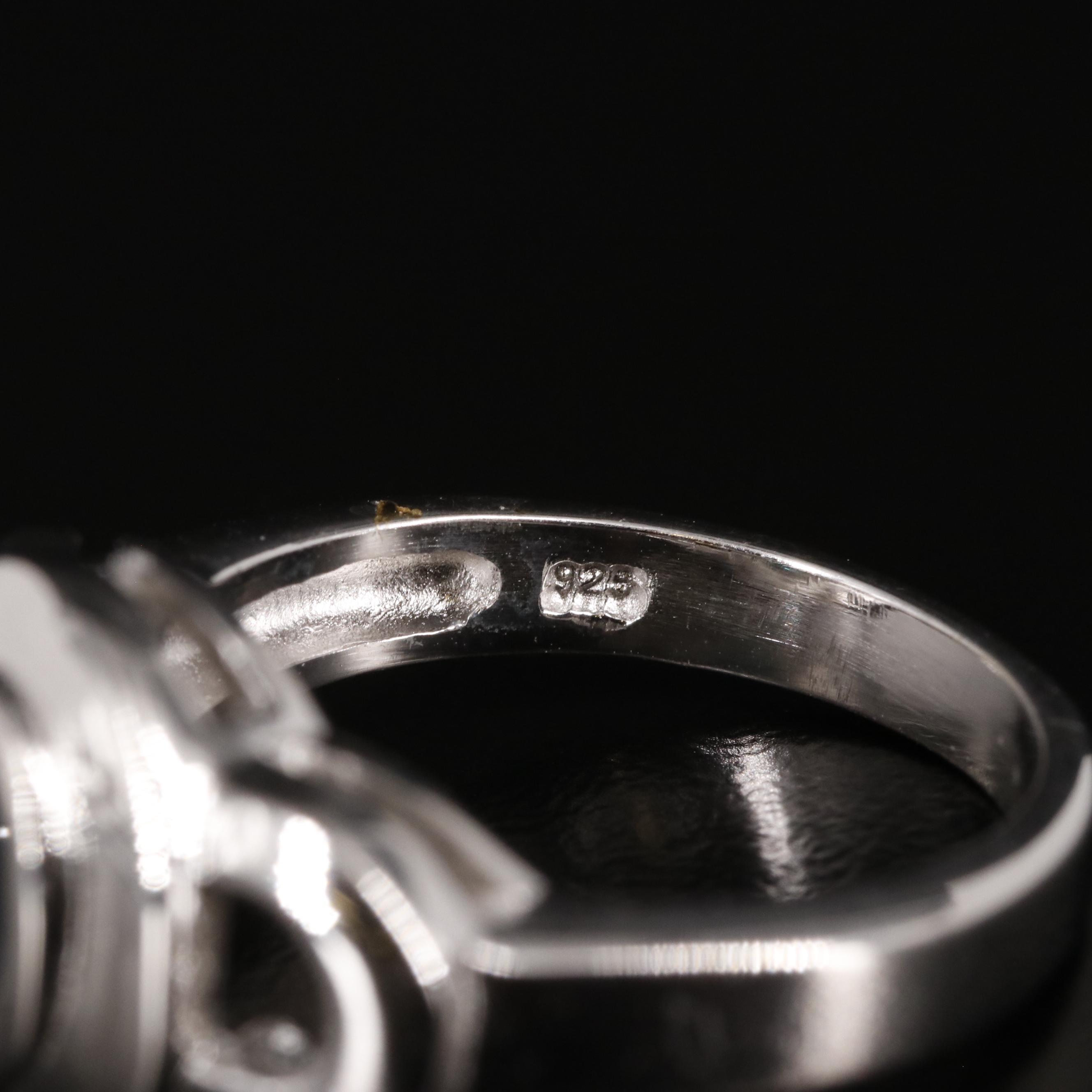 Sterling And Sapphire Ring