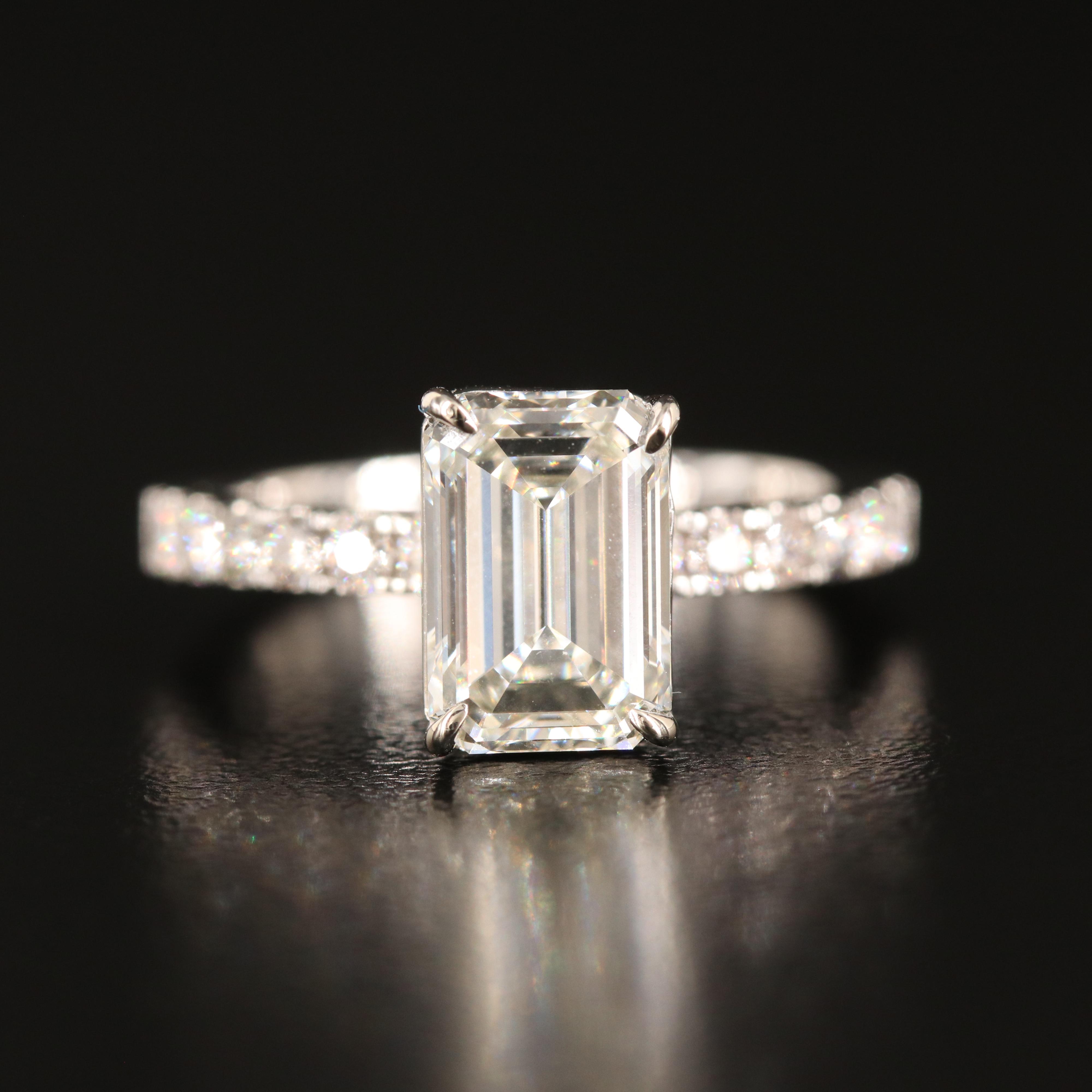 14K 3.06 CTW Lab Grown Diamond Ring with IGI Report