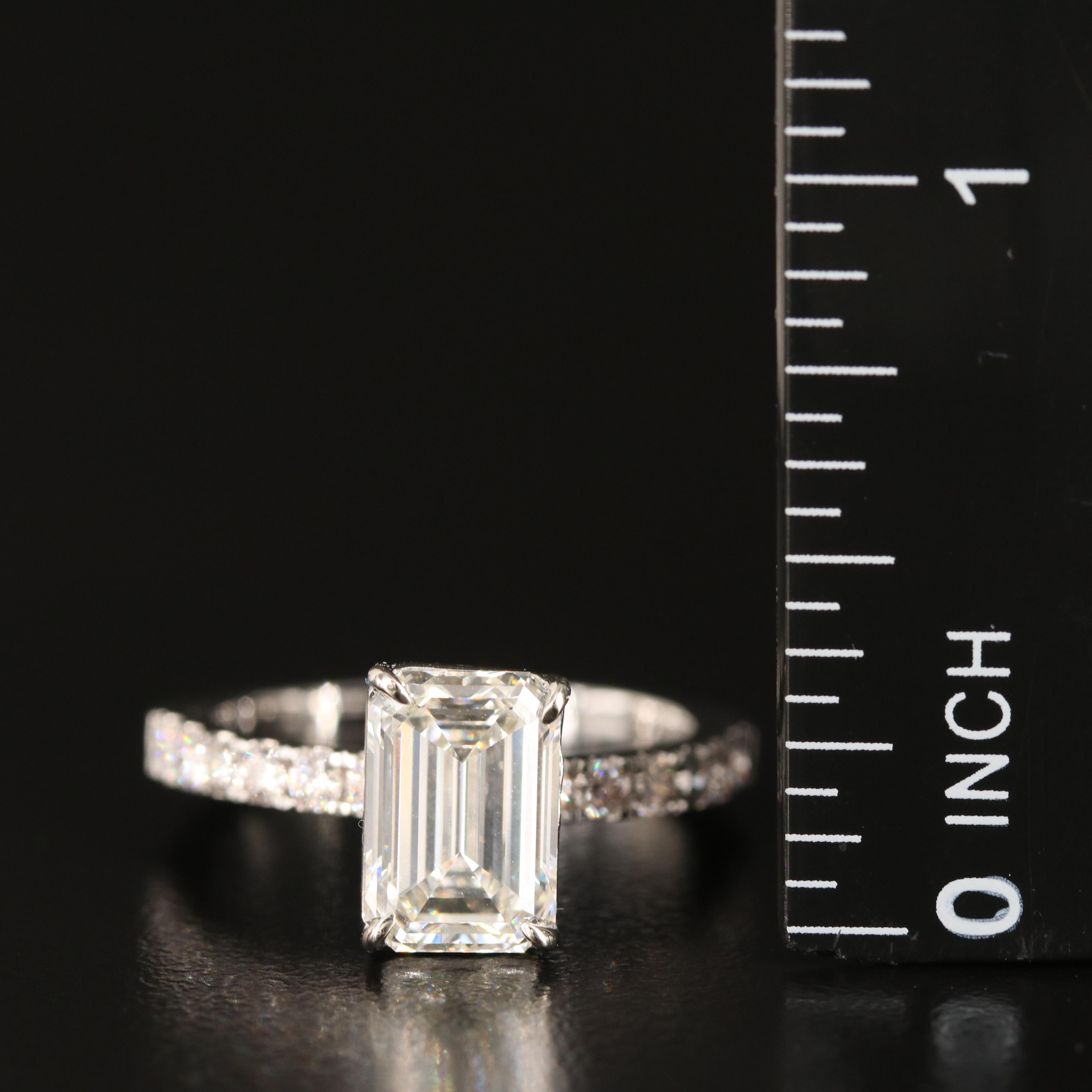 14K 3.06 CTW Lab Grown Diamond Ring with IGI Report