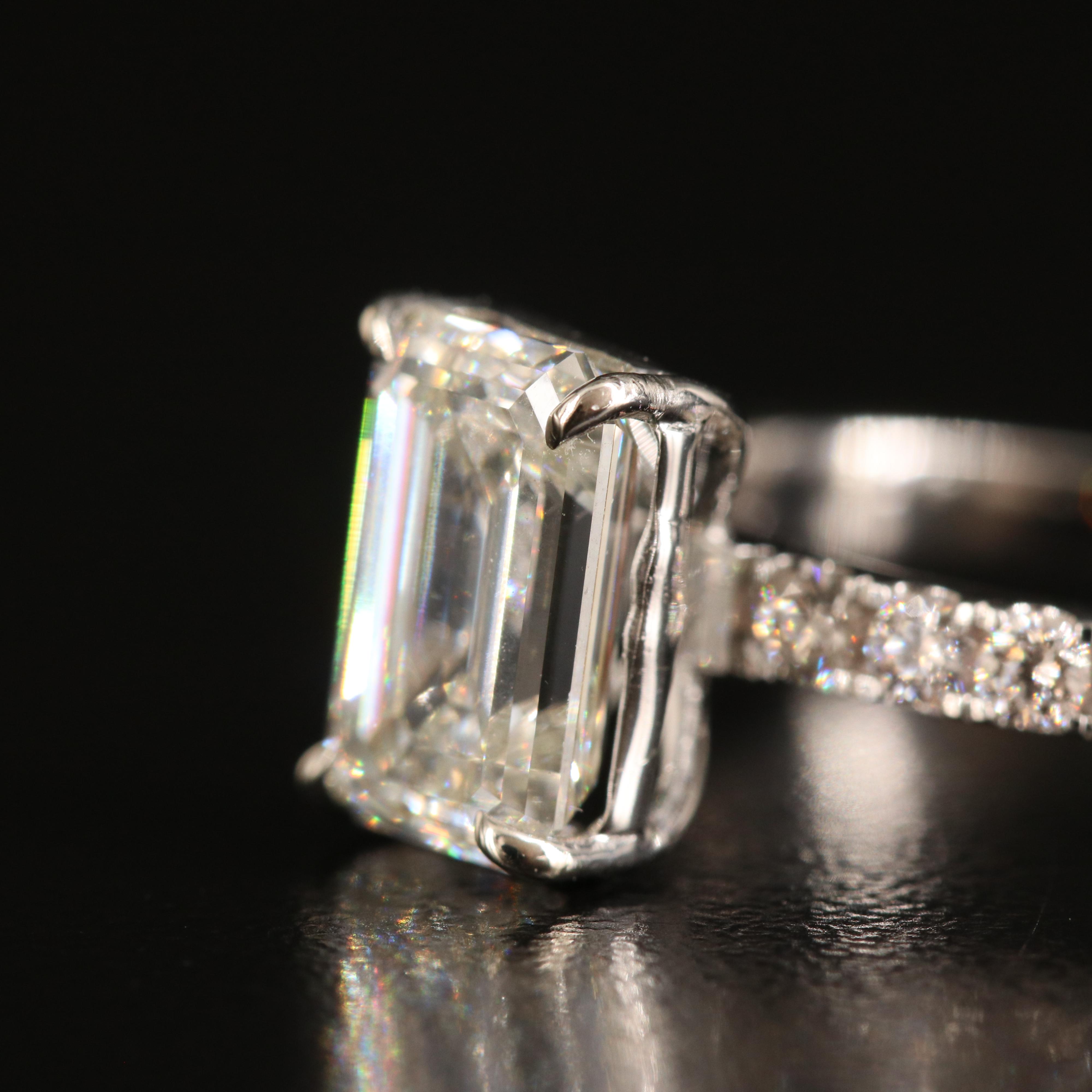 14K 3.06 CTW Lab Grown Diamond Ring with IGI Report