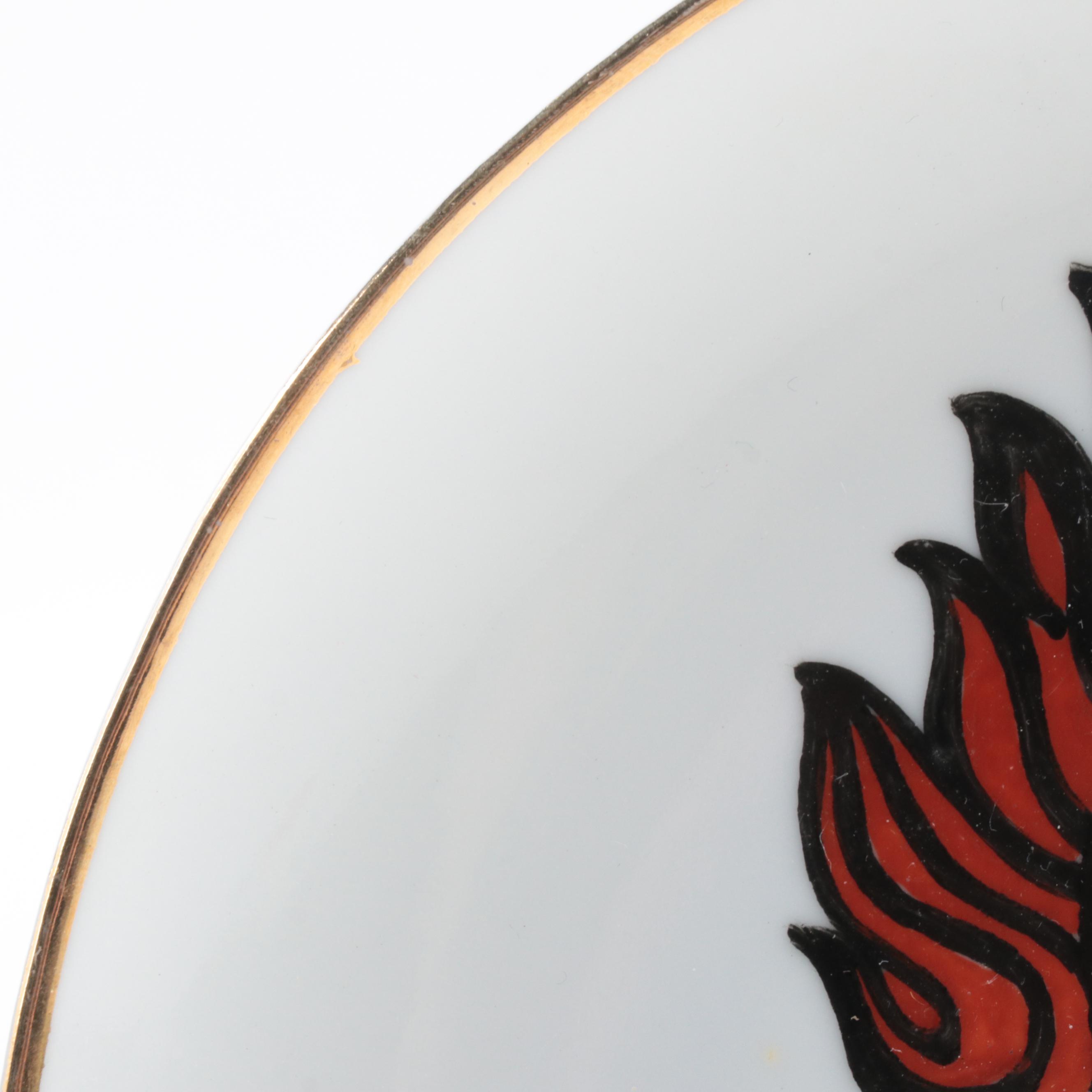 Beijing 2008 Olympics "Fu" Commemorative Medallion and Mascot Plate