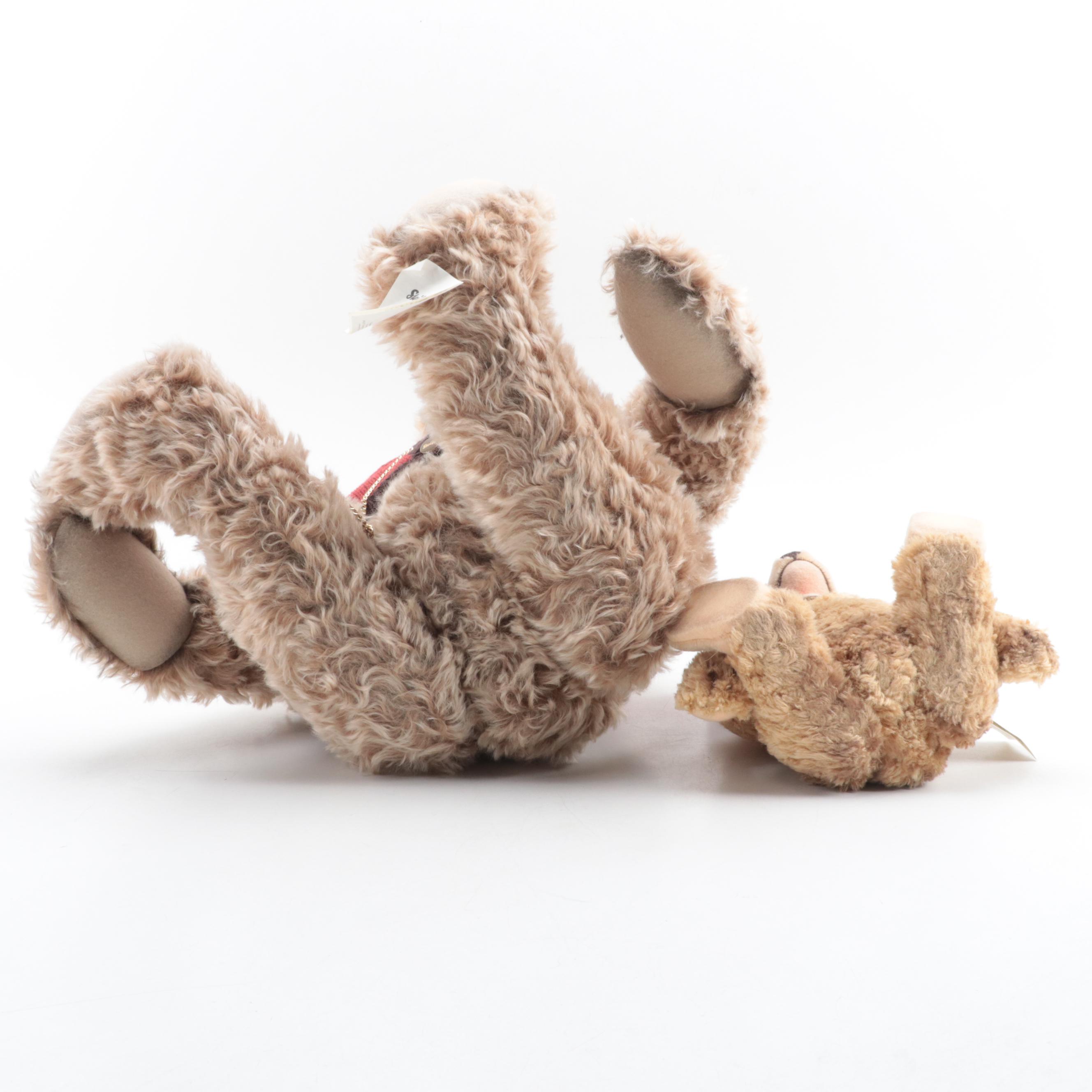 Steiff Growler Grand Papa with Teddy Baby Mohair Jointed Stuffed Bears