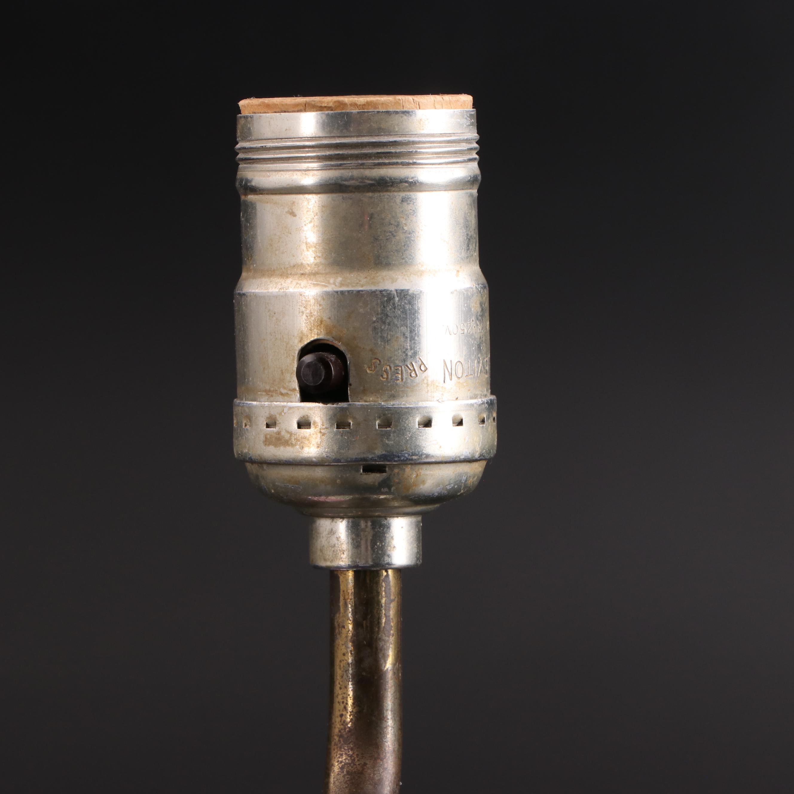 Boudoir Lamps, One Aladdin with Puffy Glass and Another with China Head Base