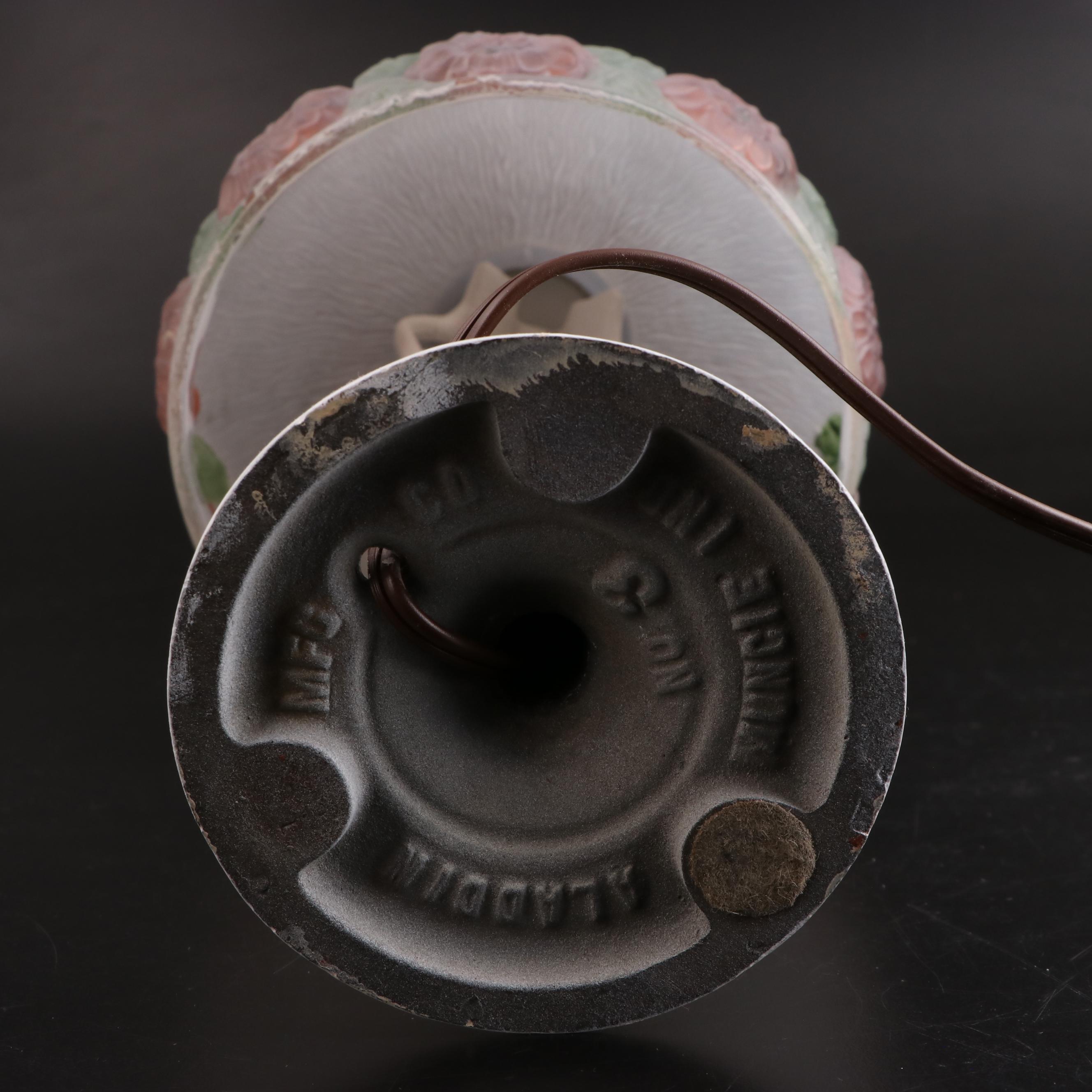 Boudoir Lamps, One Aladdin with Puffy Glass and Another with China Head Base