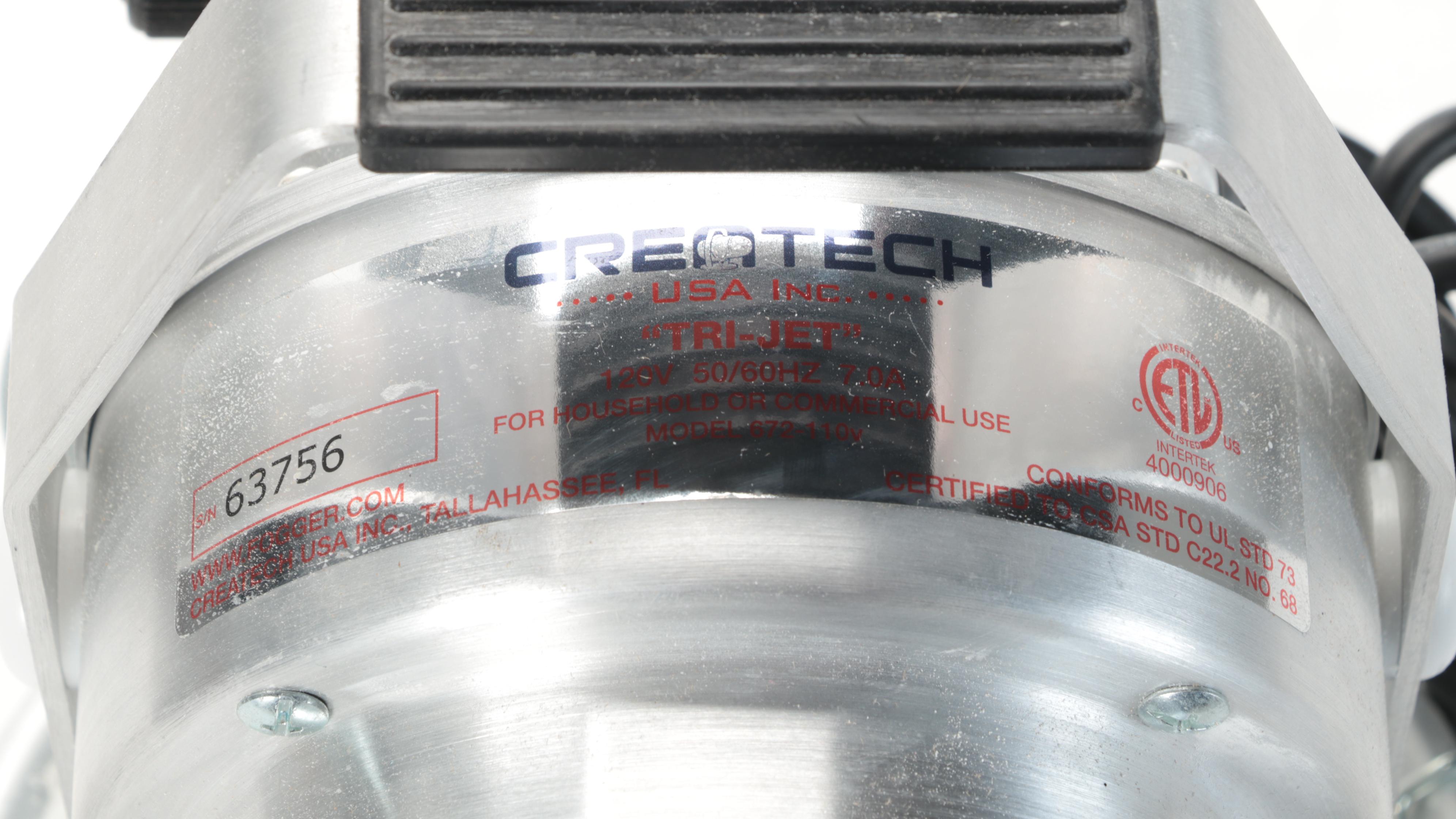 Createch Tri-Jet ULV Non-Thermal Reusable Fogger, Contemporary