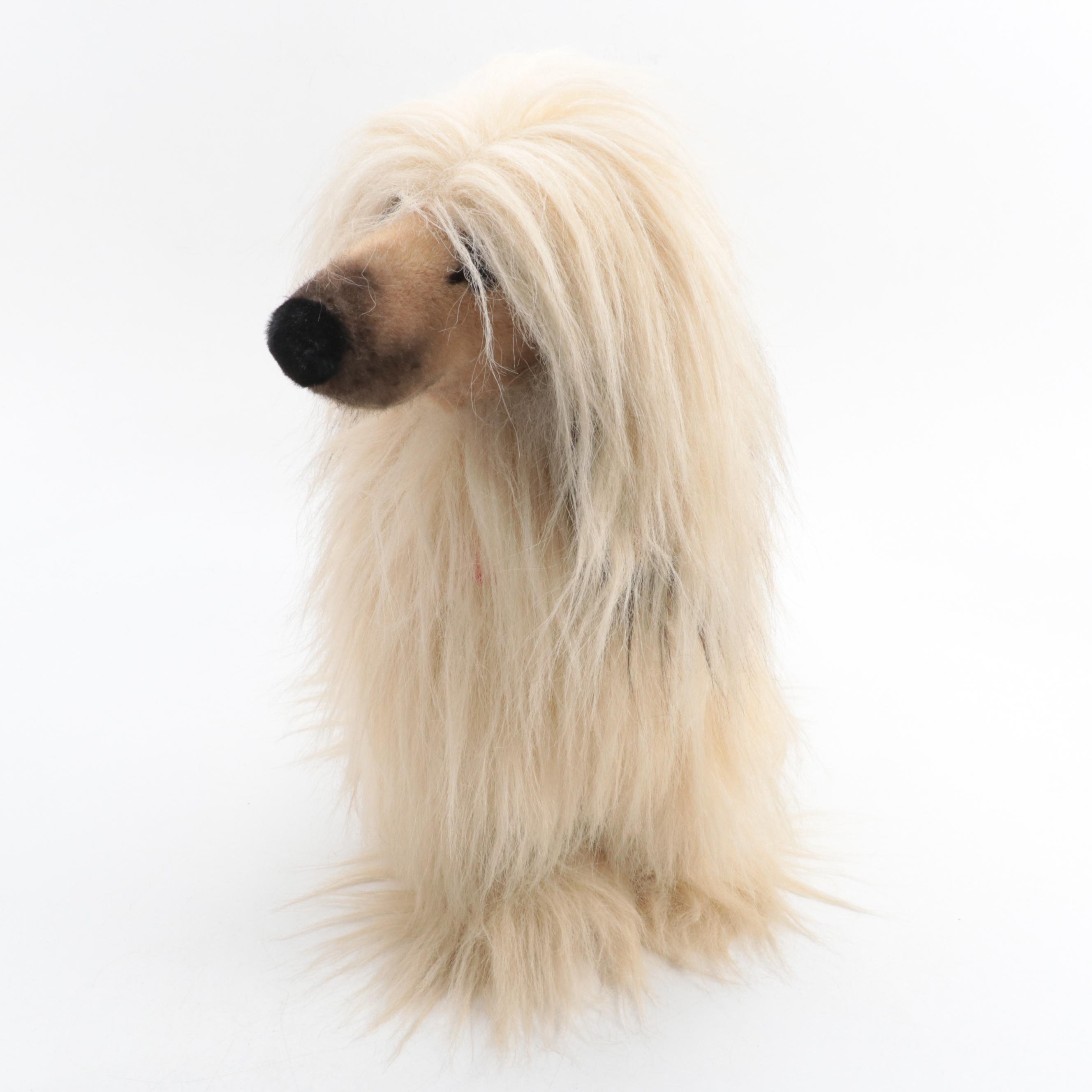 Steiff Hassan Standing Afghan Hound Plush Toy, Late 20th Century
