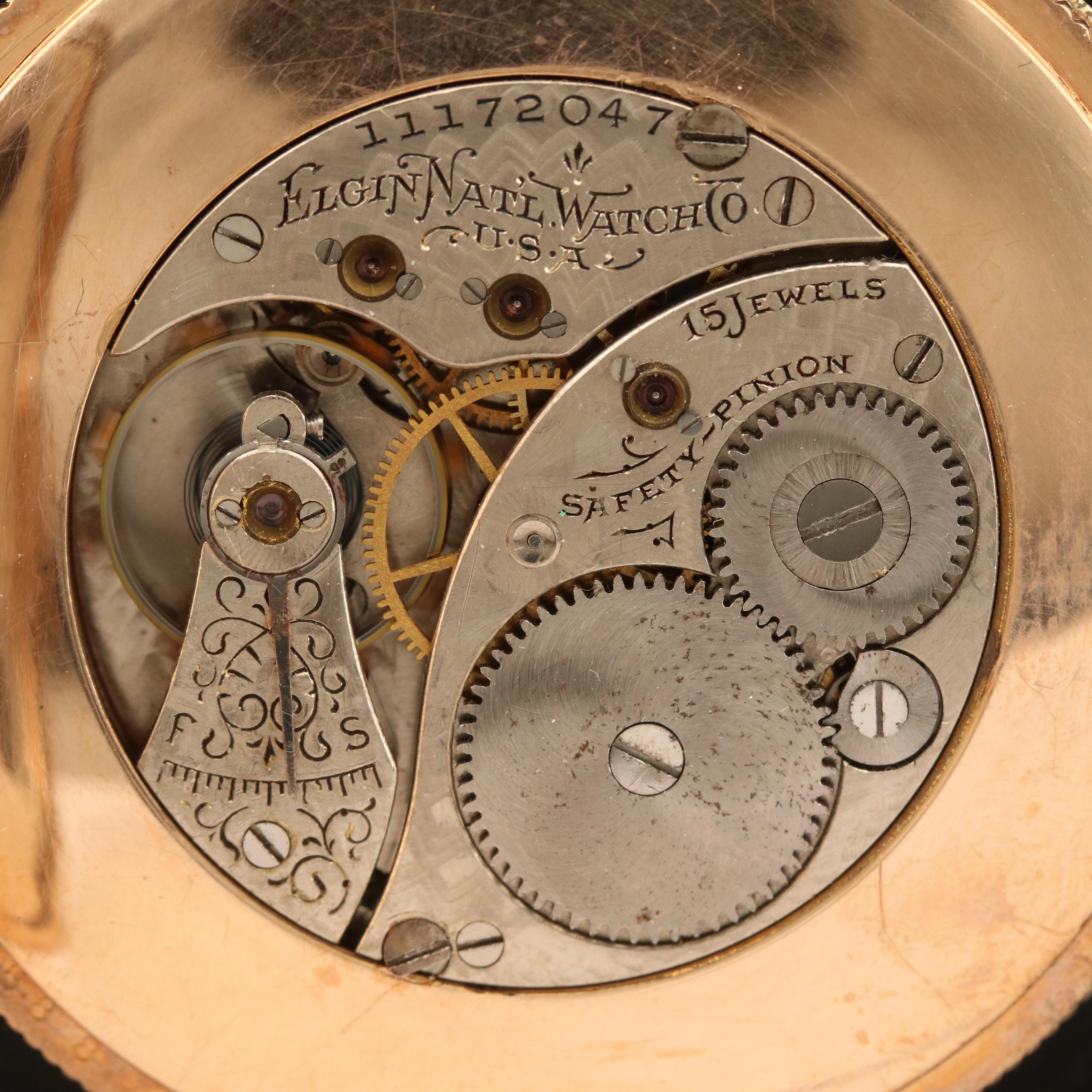 1905 Elgin Side Wind Pocket Watch