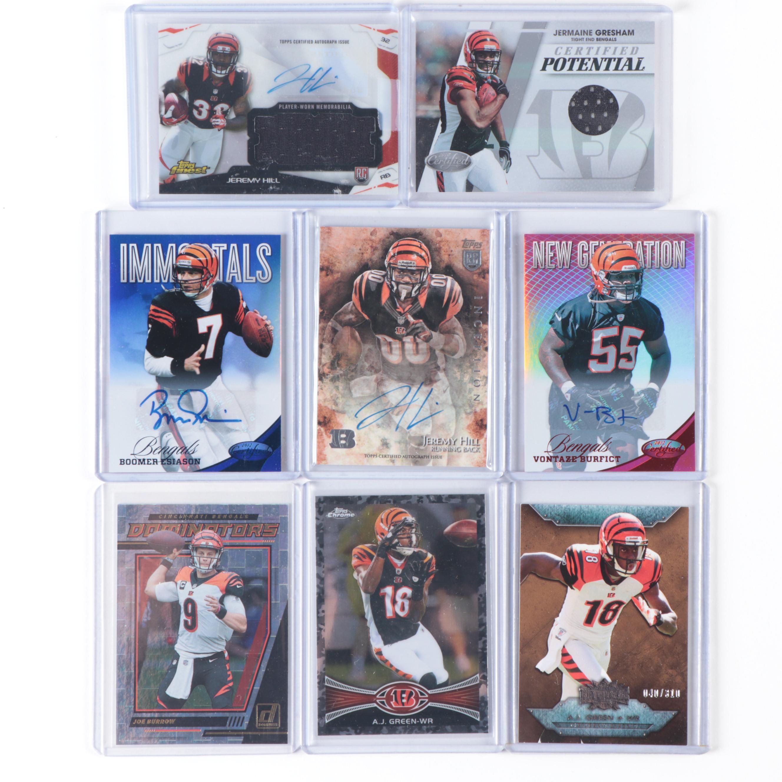 Topps, Other Bengals Football Cards with Signed, Game Used, More, 2010s–2020s