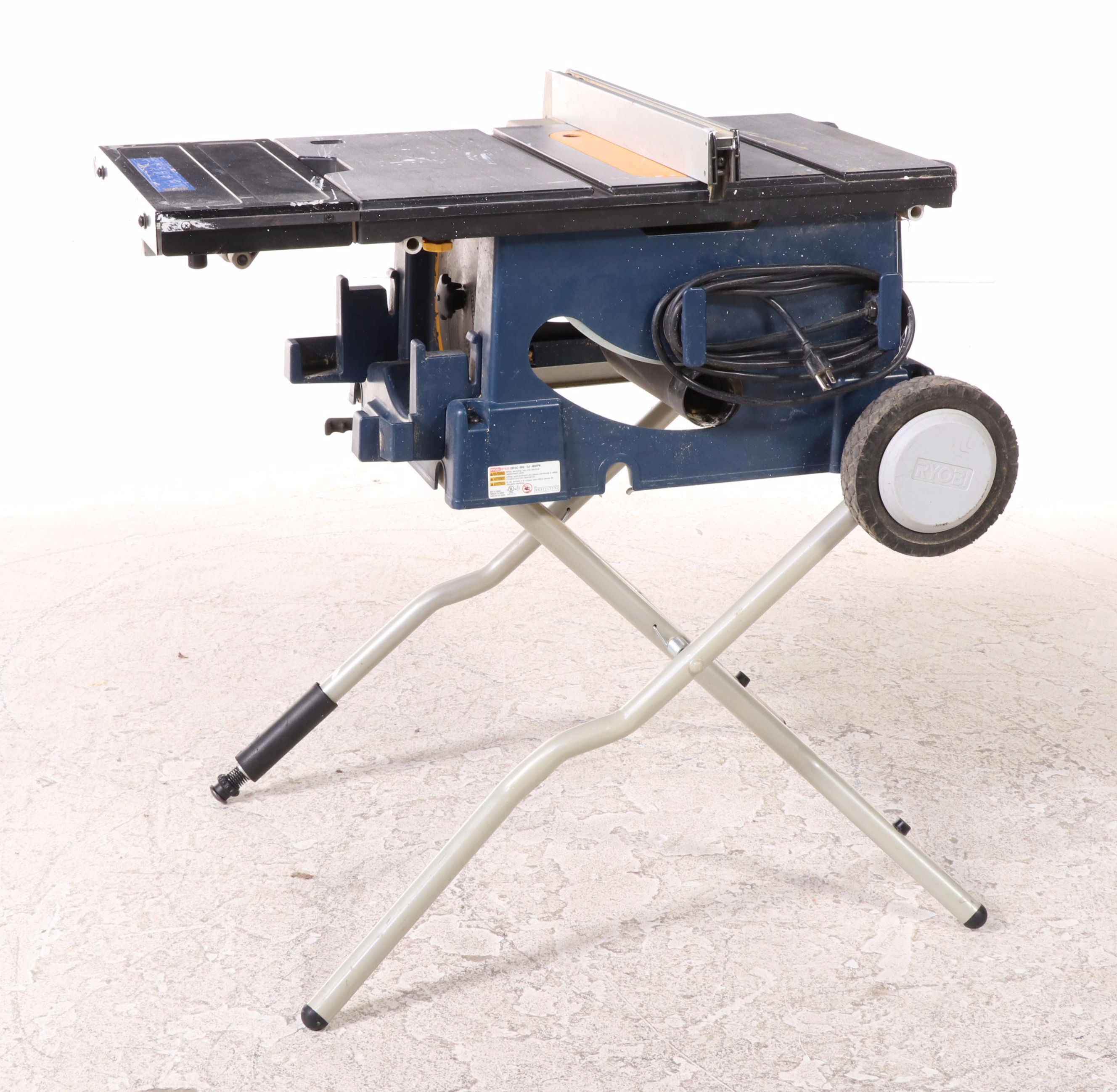 Ryobi 10" Portable Table Saw With Portable Stand