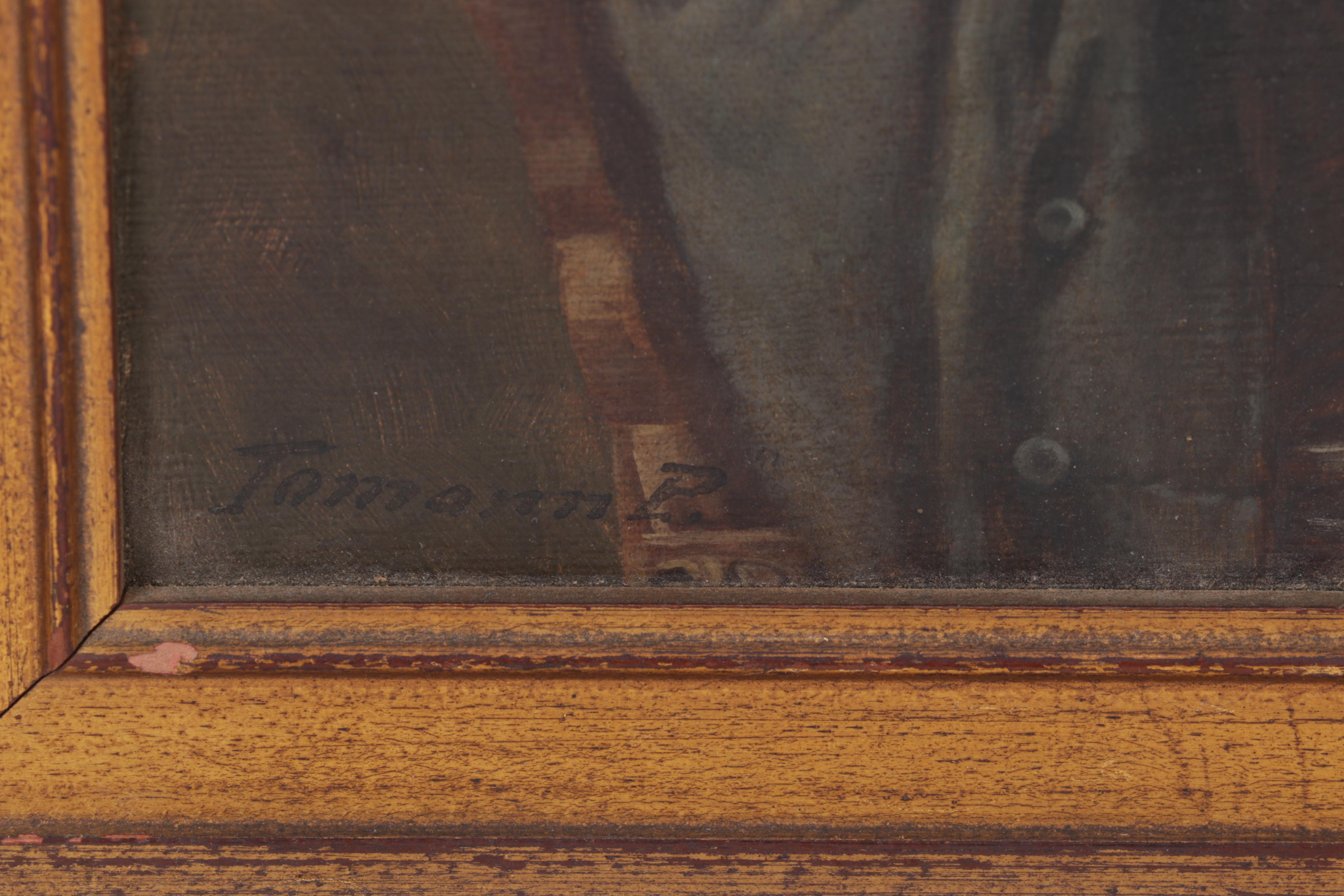 Bavarian Portrait Oil Paintings of Seated Men, Circa 1920