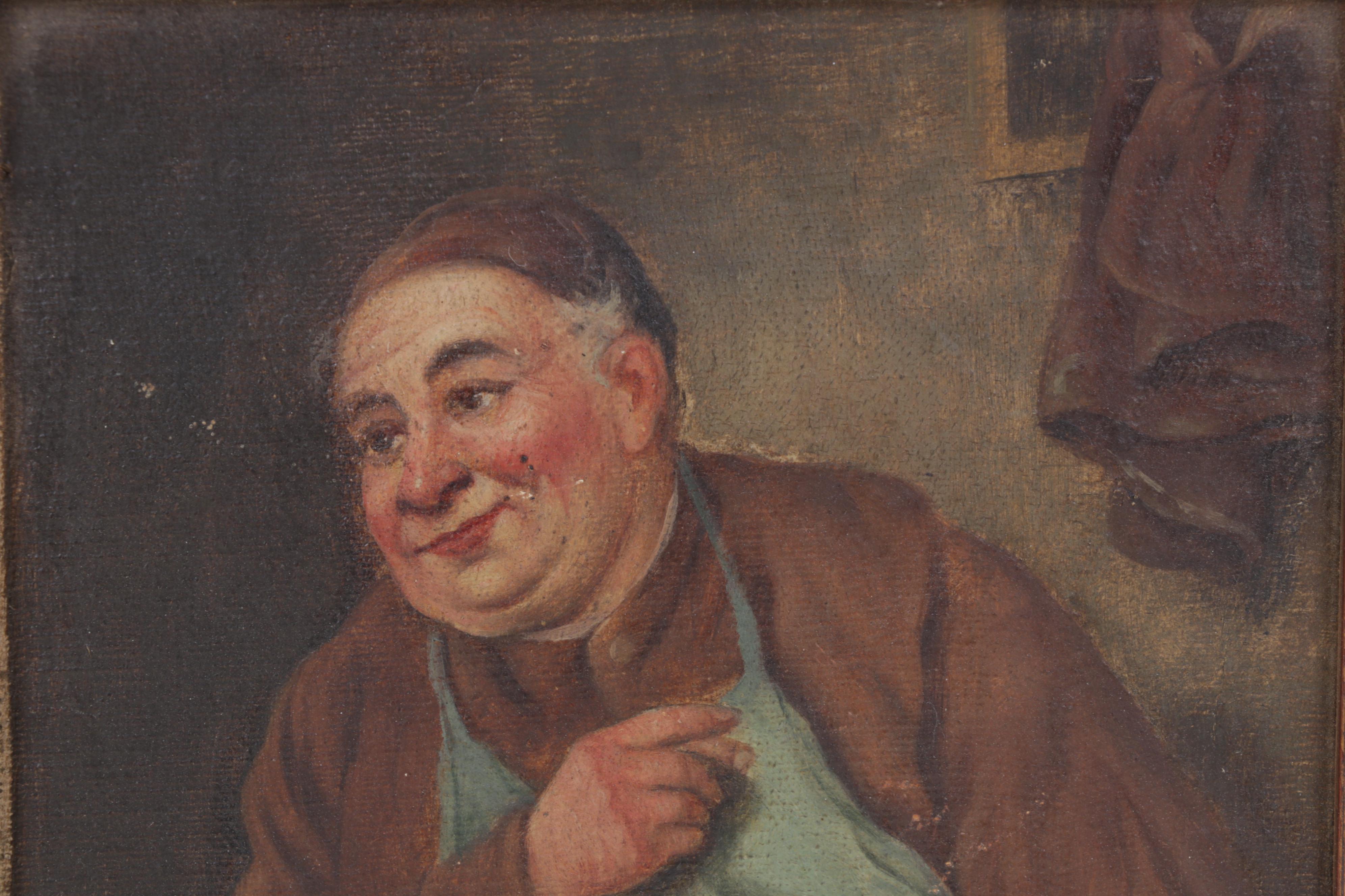 Bavarian Portrait Oil Paintings of Seated Men, Circa 1920