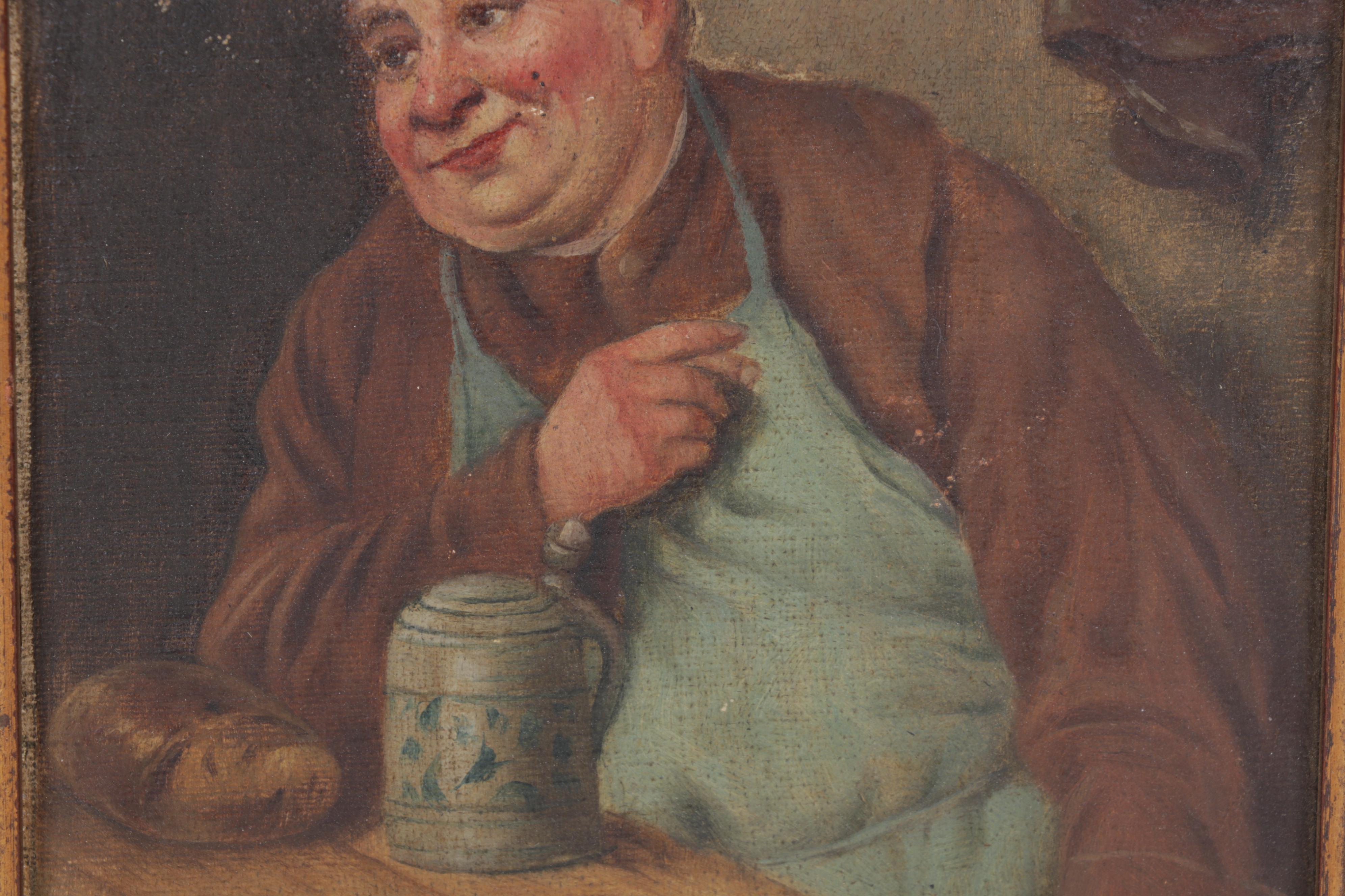 Bavarian Portrait Oil Paintings of Seated Men, Circa 1920