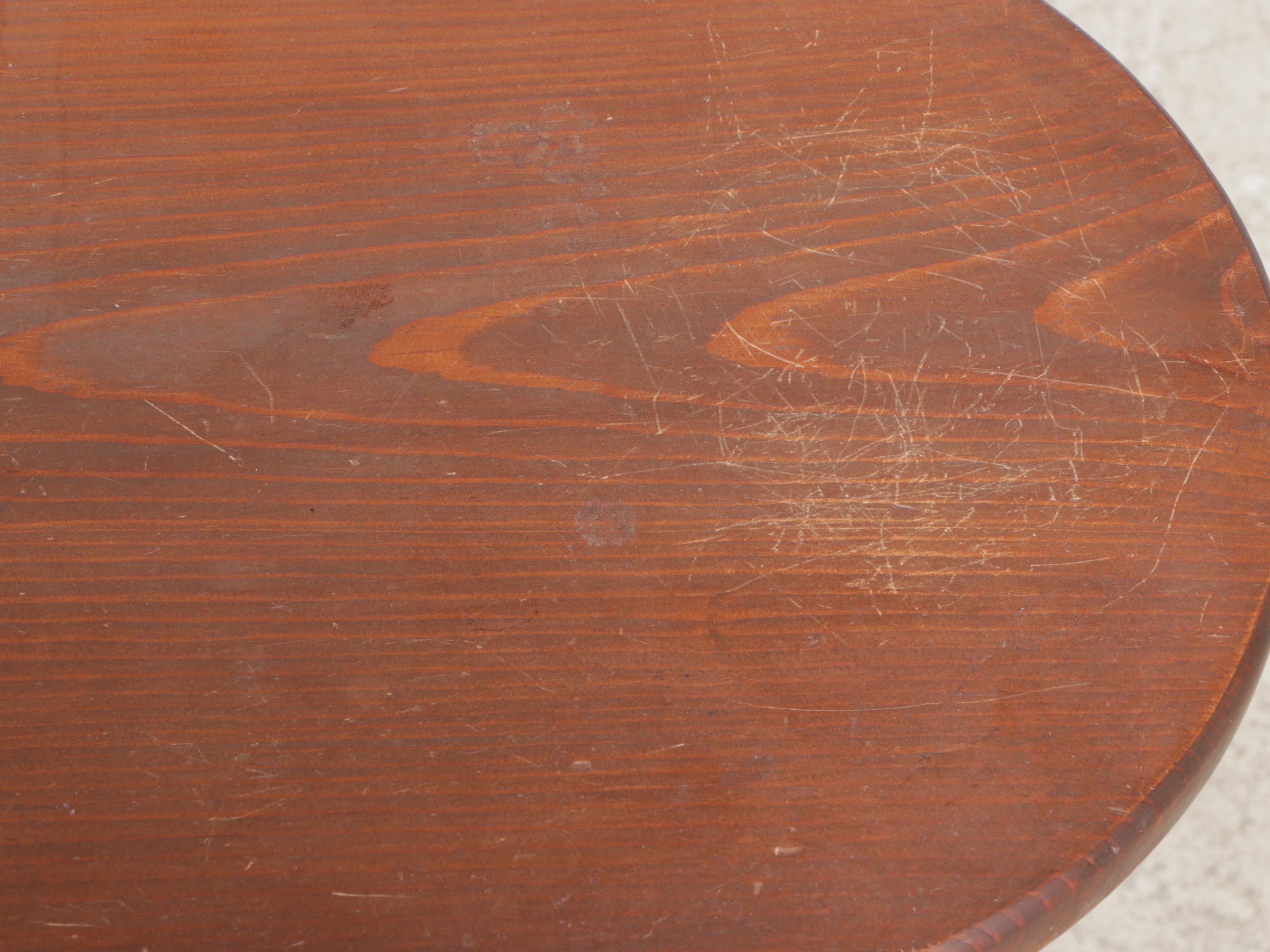 Three American Primitive Style Pine Side Tables, Late 20th Century