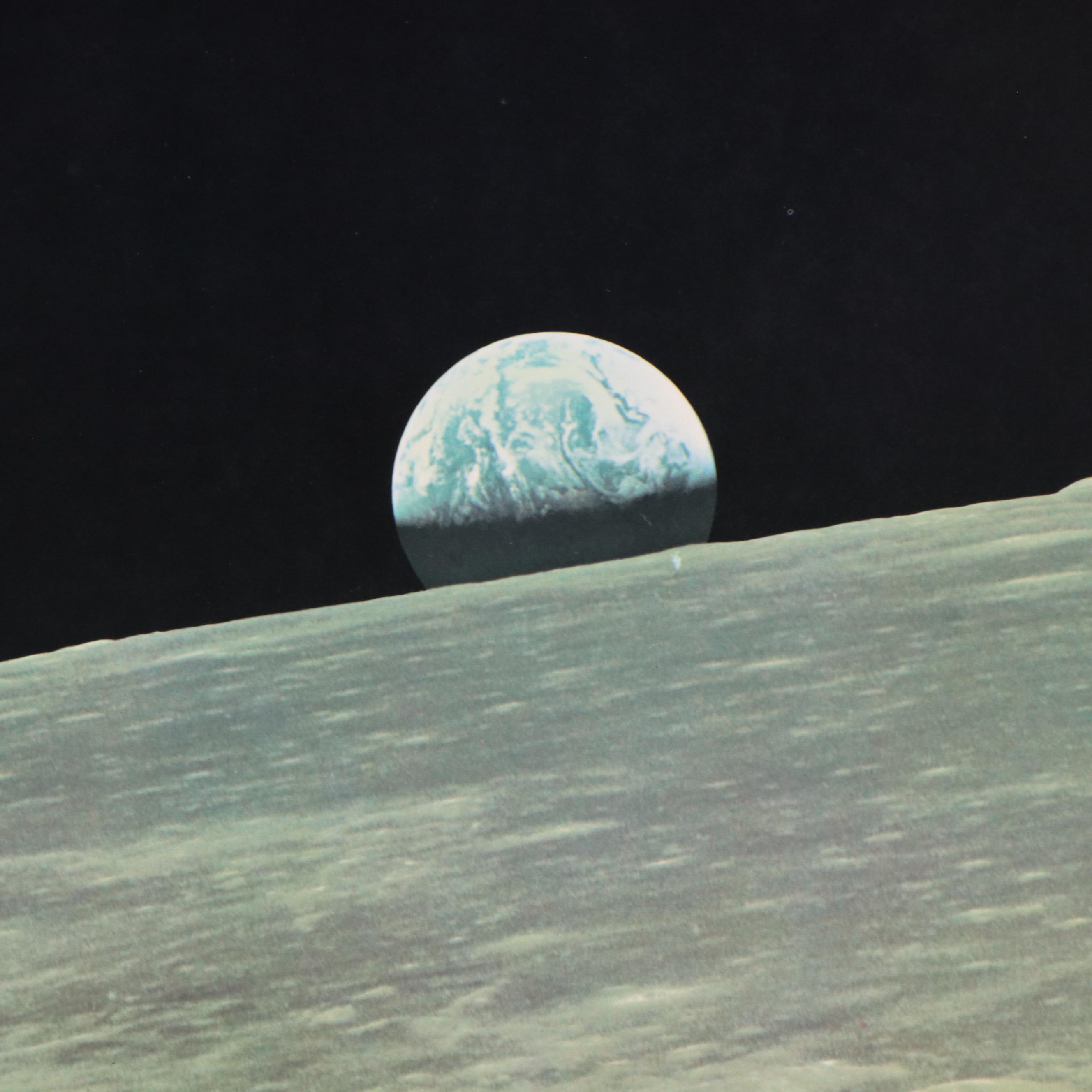 Offset Lithograph Photographs of Apollo 11 Moon Landing
