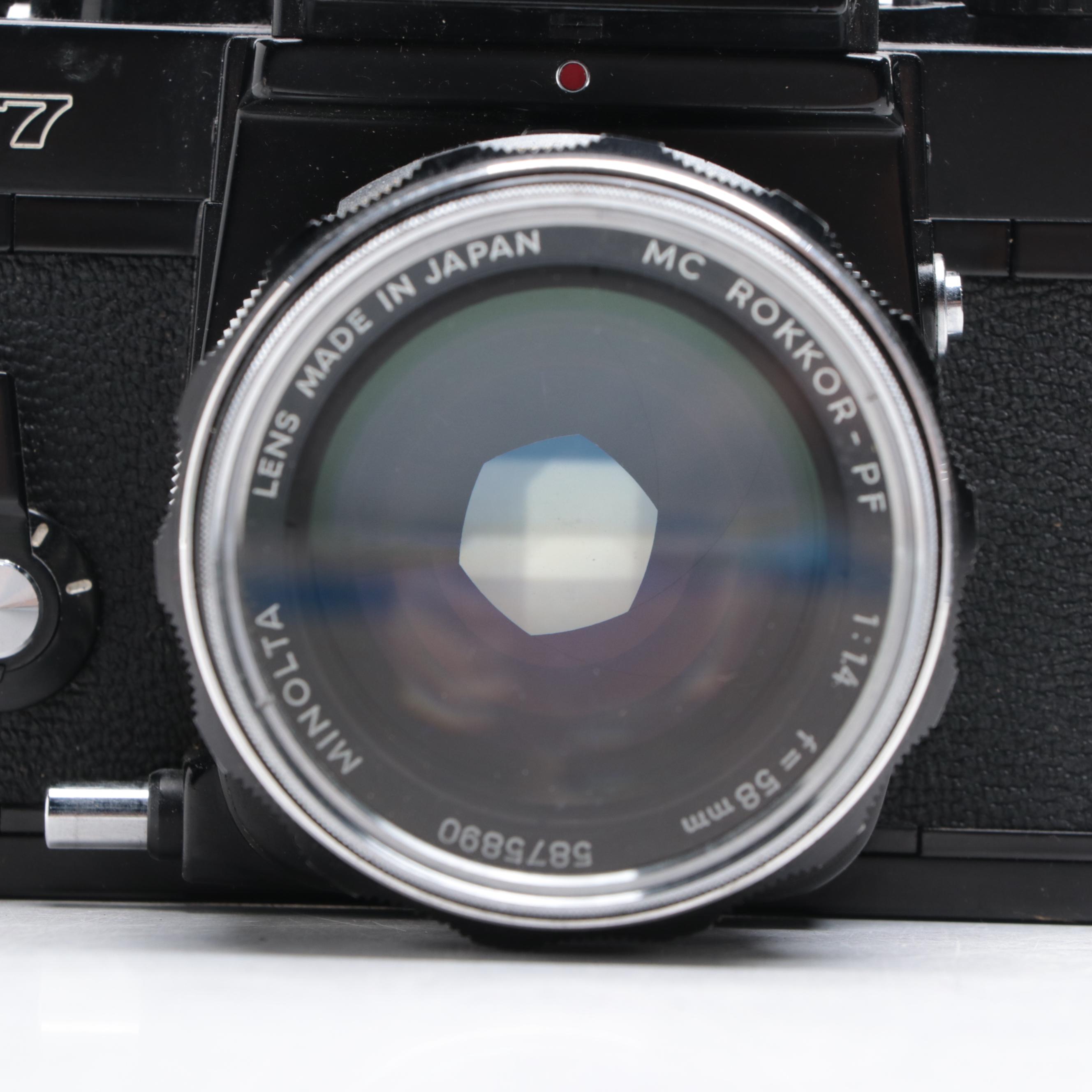 Minolta XE-7 and XD-5 35 mm SLR Cameras, Mid to Late 20th Century