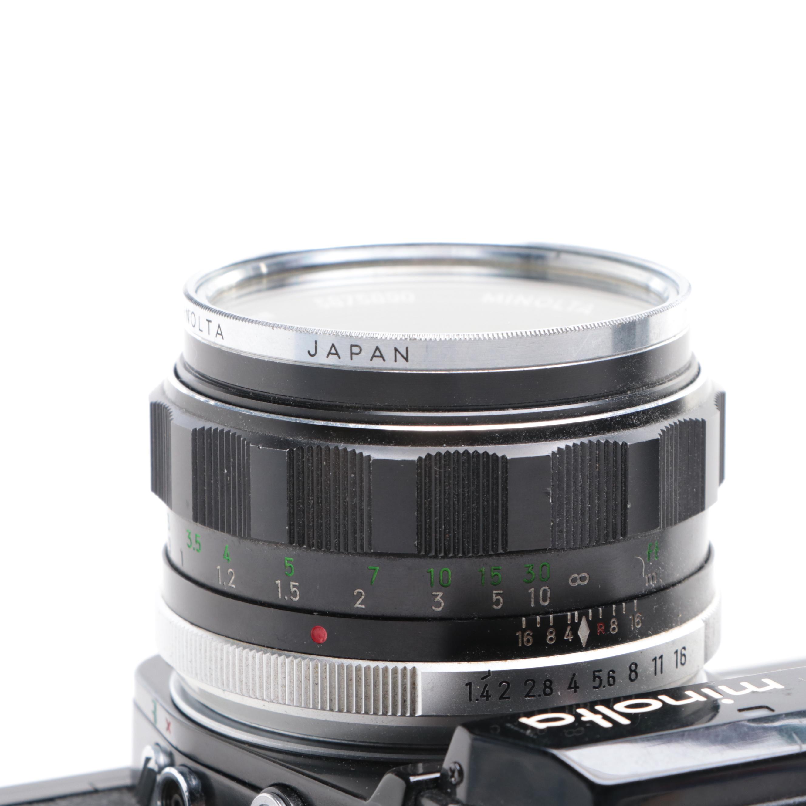 Minolta XE-7 and XD-5 35 mm SLR Cameras, Mid to Late 20th Century