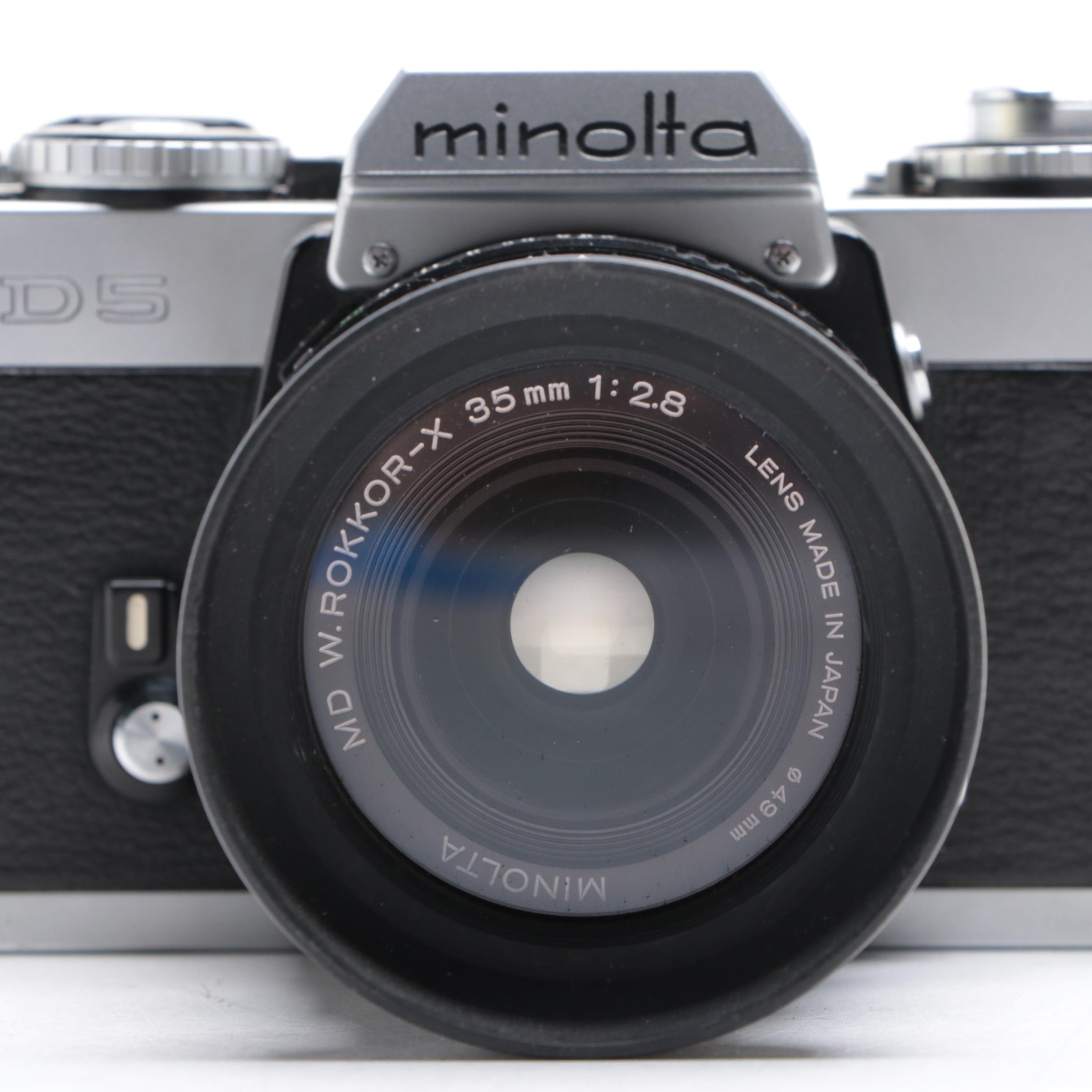 Minolta XE-7 and XD-5 35 mm SLR Cameras, Mid to Late 20th Century