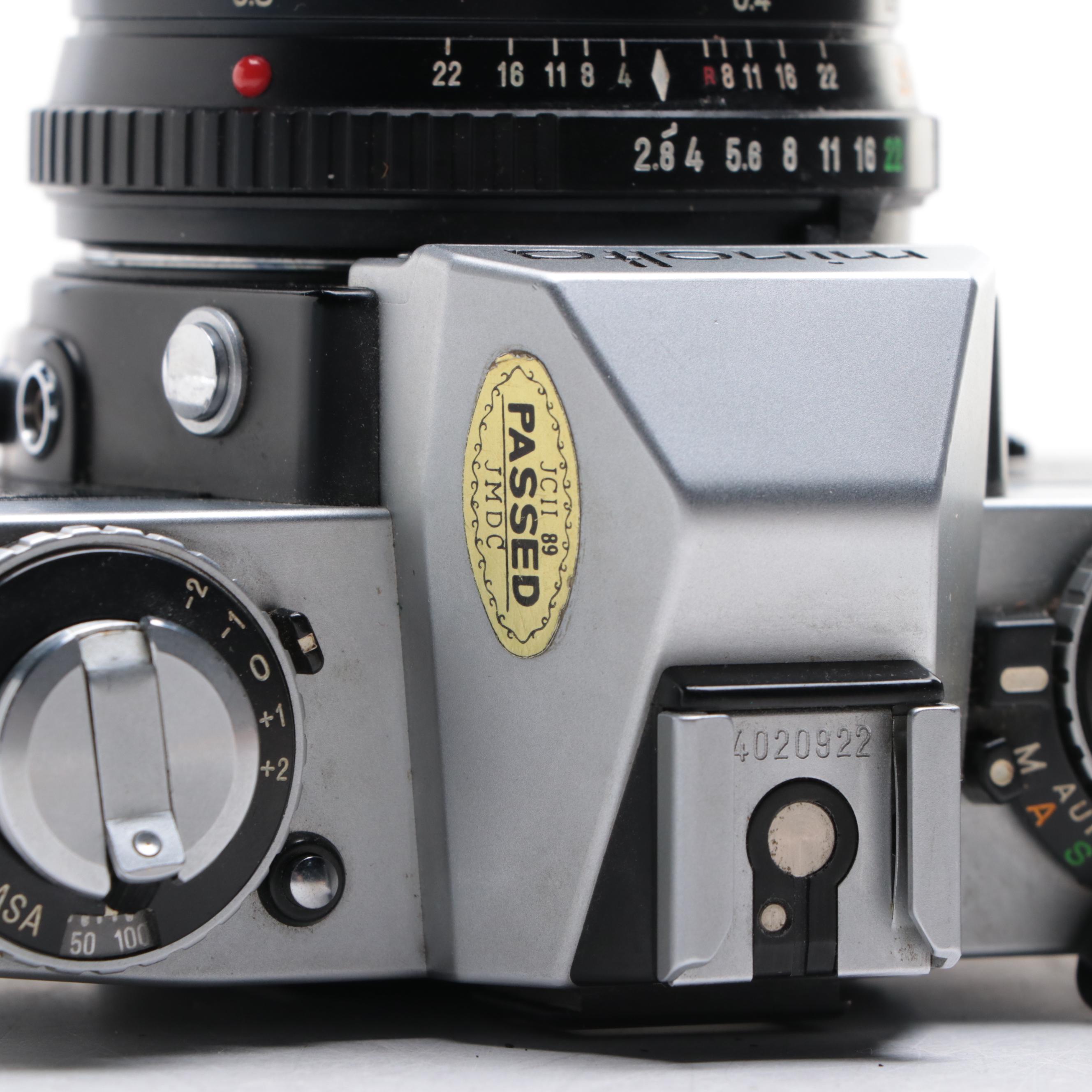 Minolta XE-7 and XD-5 35 mm SLR Cameras, Mid to Late 20th Century