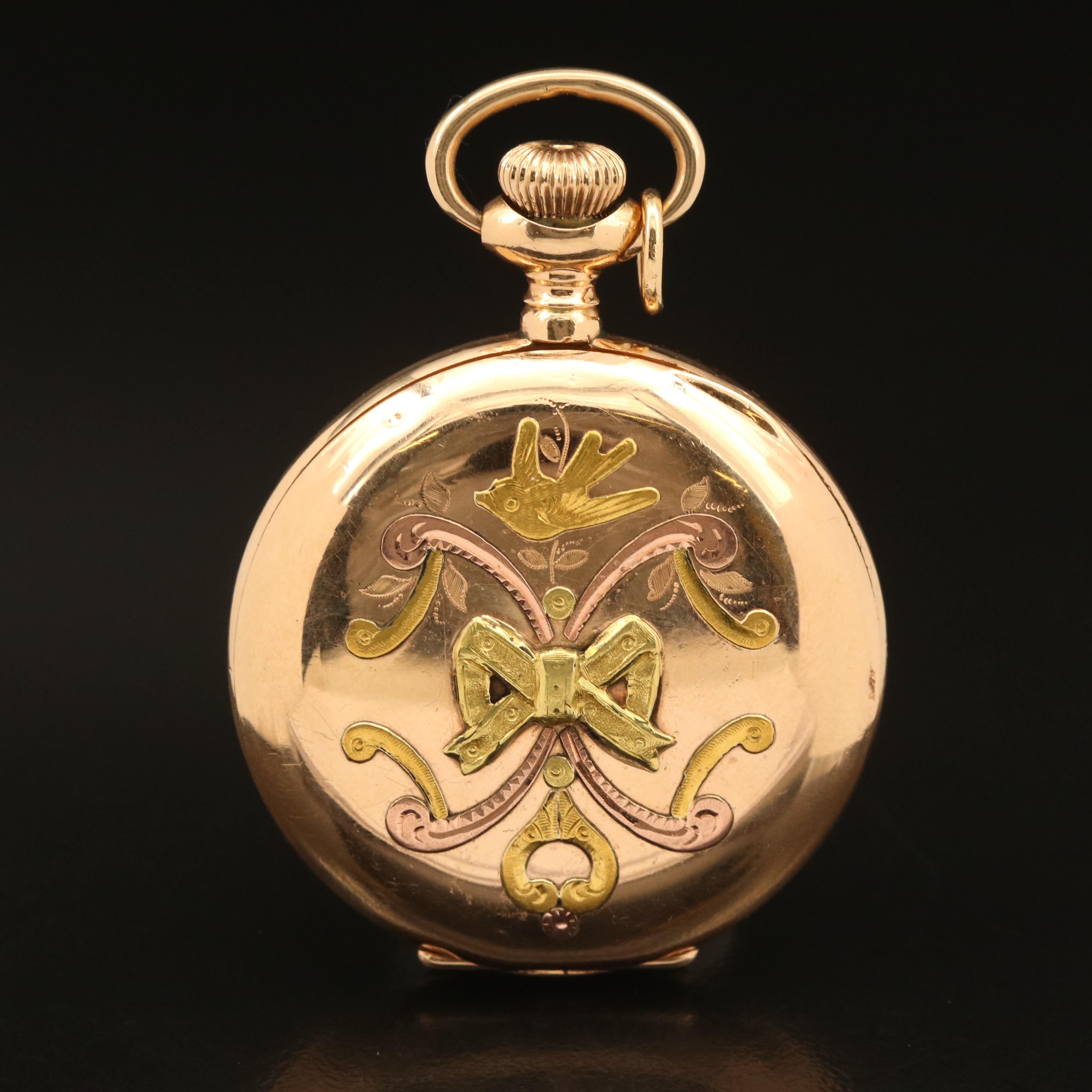 1899 American Waltham Gold-Filled Hunter Case Pocket Watch