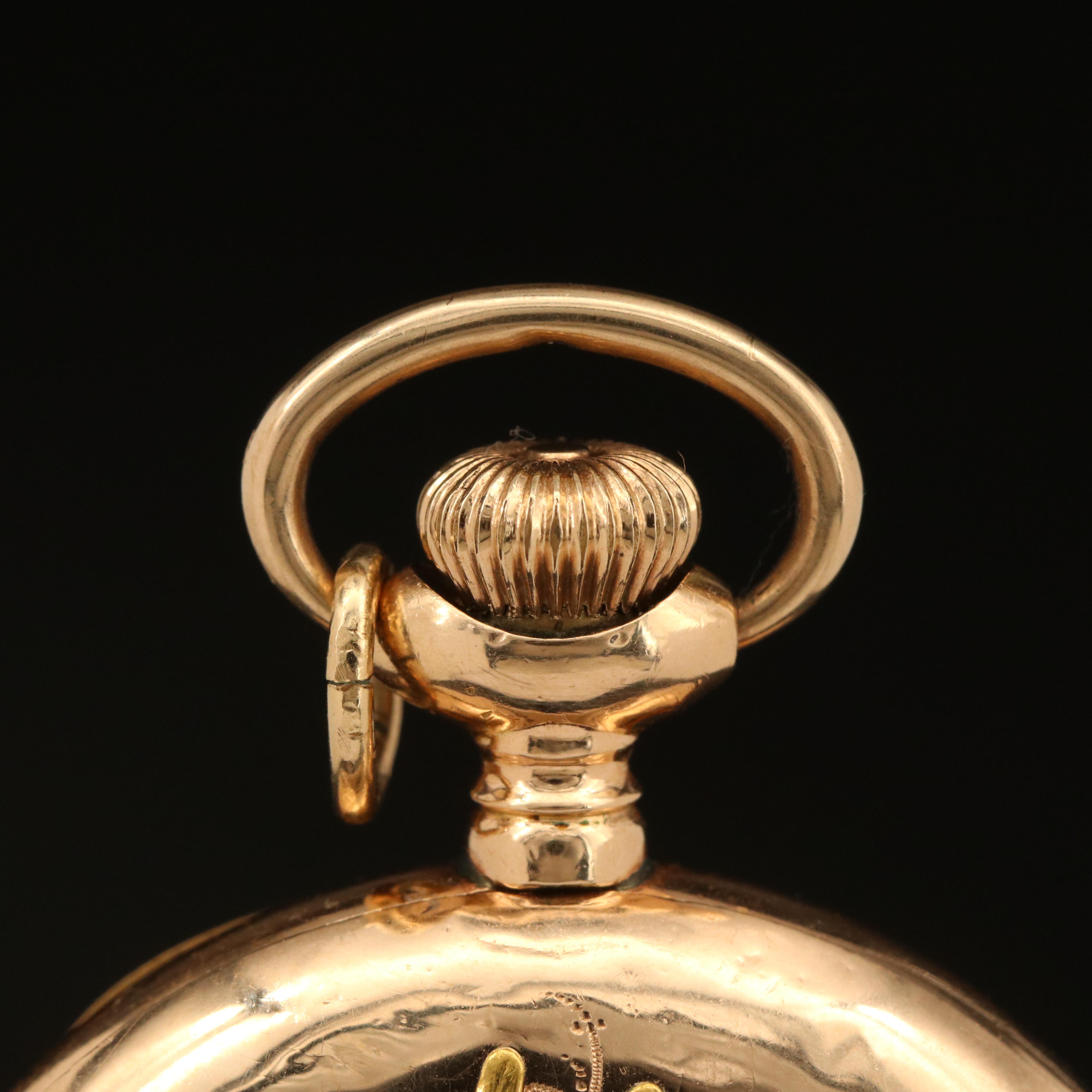 1899 American Waltham Gold-Filled Hunter Case Pocket Watch