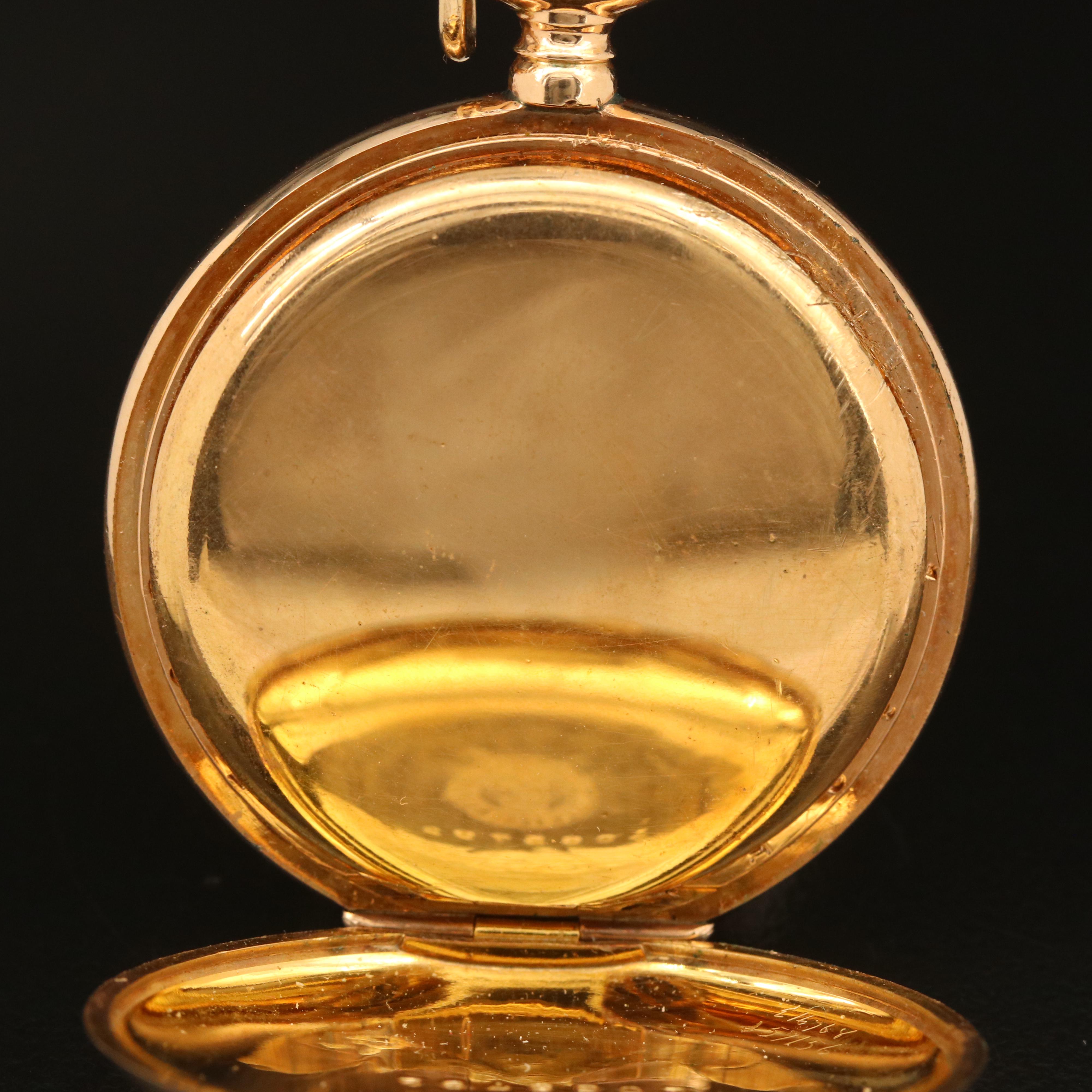1899 American Waltham Gold-Filled Hunter Case Pocket Watch