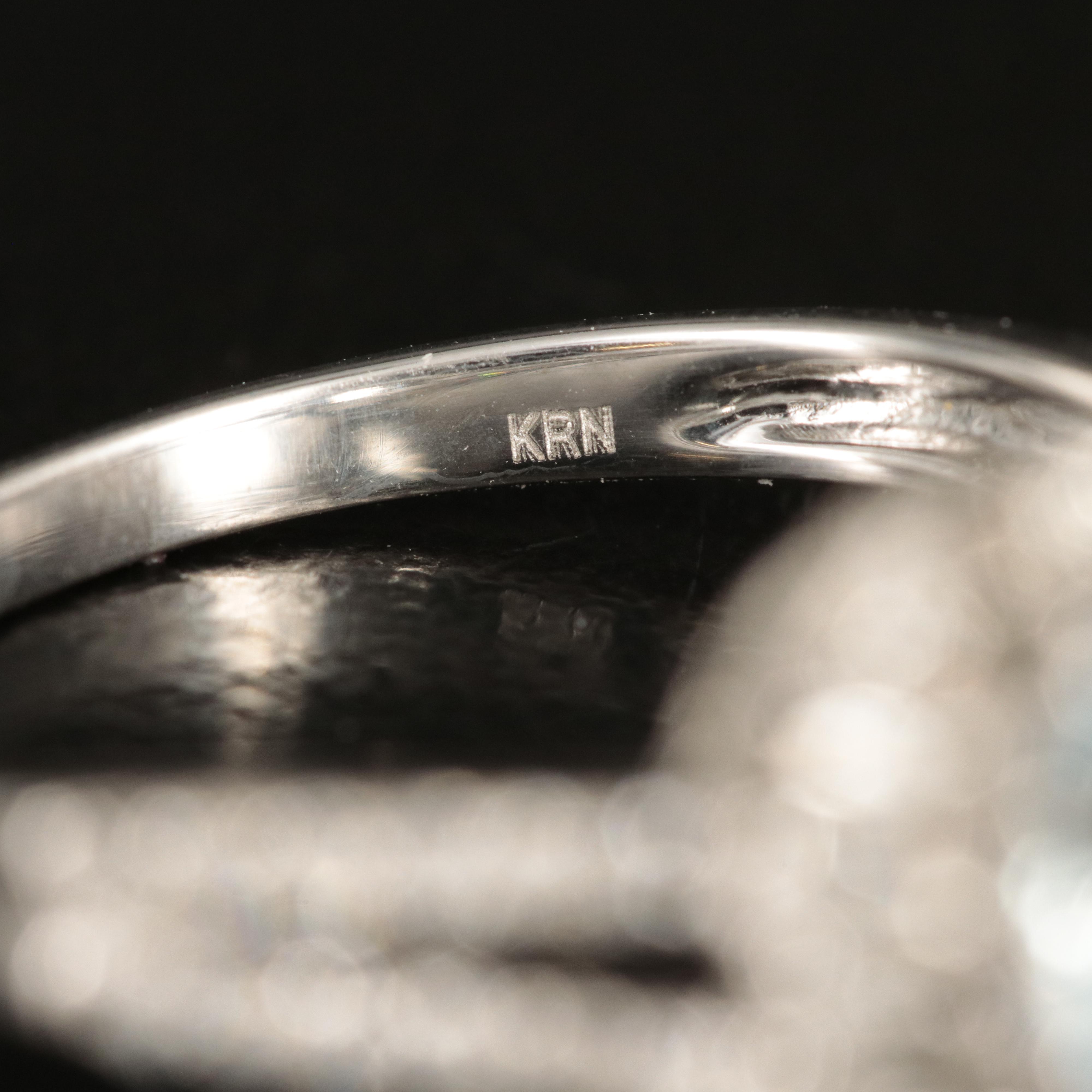 14K Aquamarine and Diamond Ring