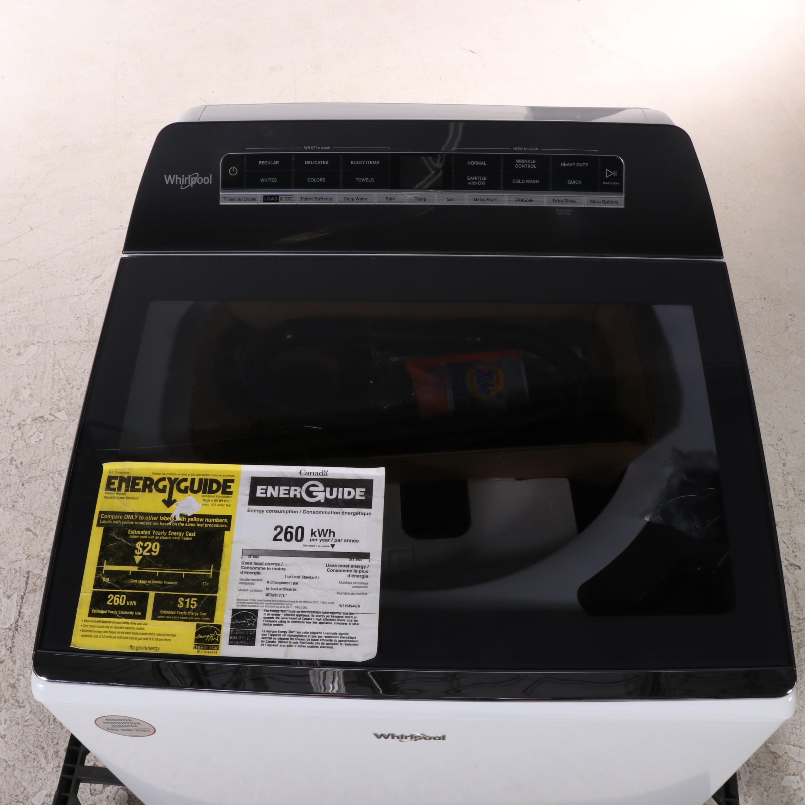 Whirlpool 5.3 Cu. Ft. White Top Load Washing Machine