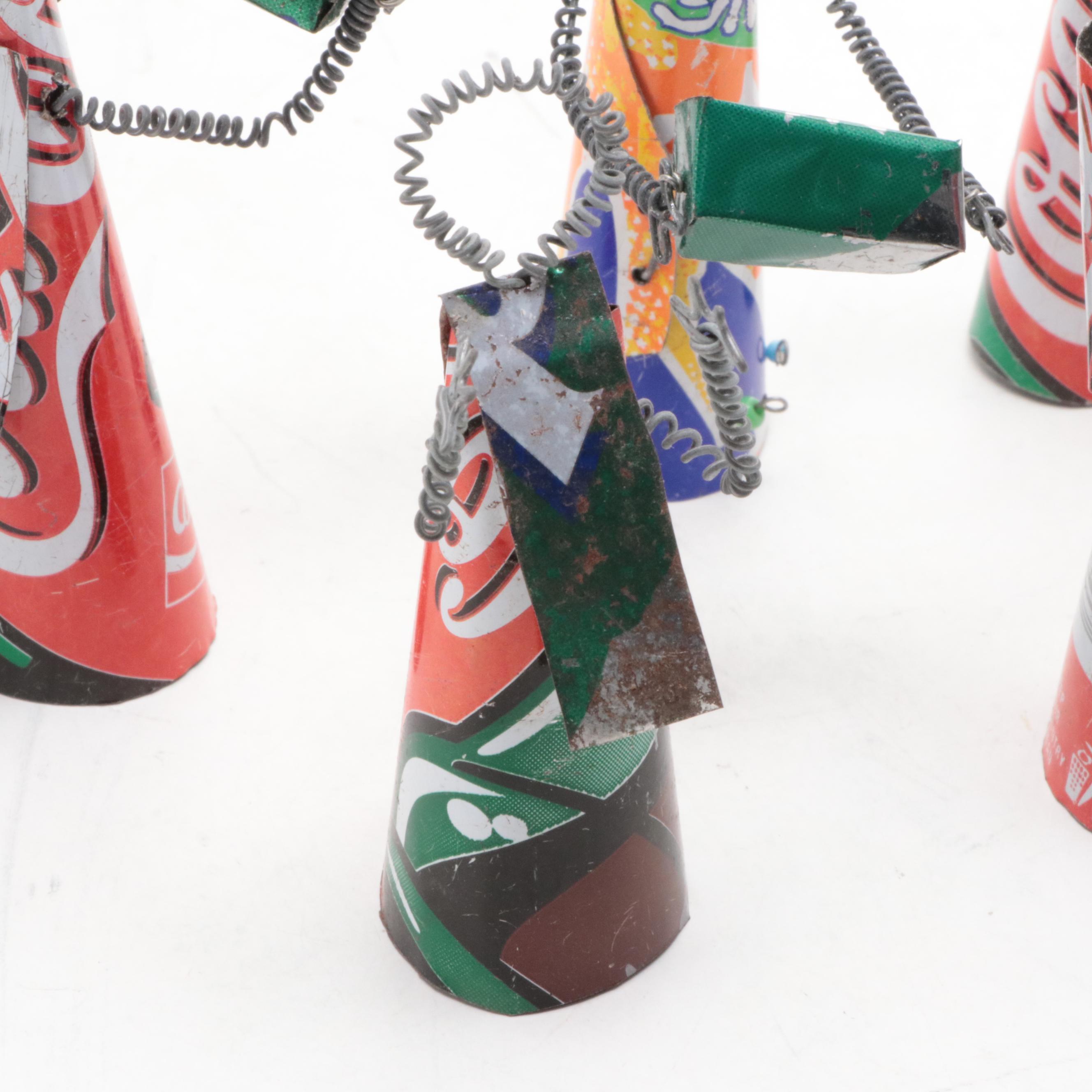 South African Recycled Metal Christmas Nativity Figurines