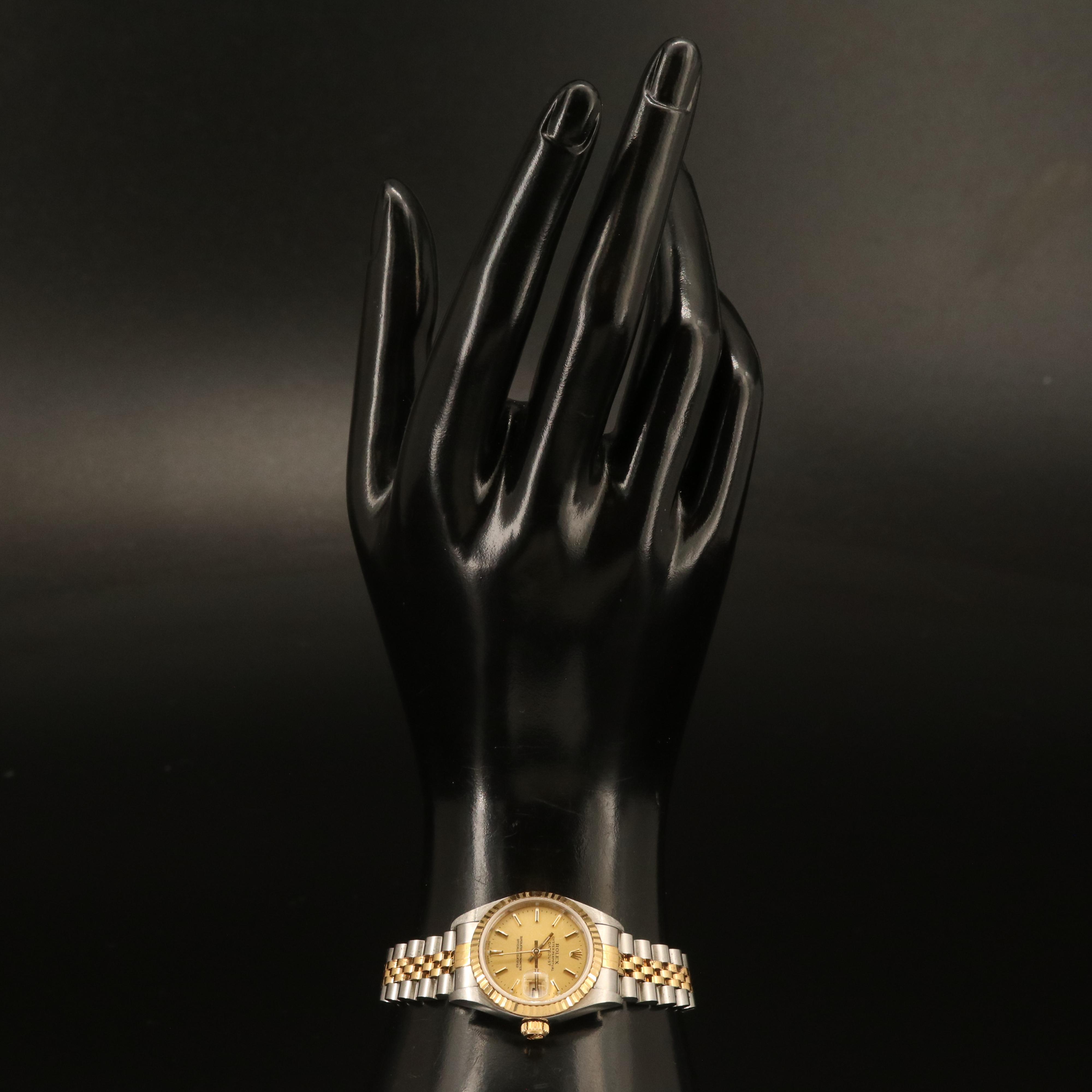 2001 Rolex Oyster Perpetual Datejust 18K and Stainless Steel Watch