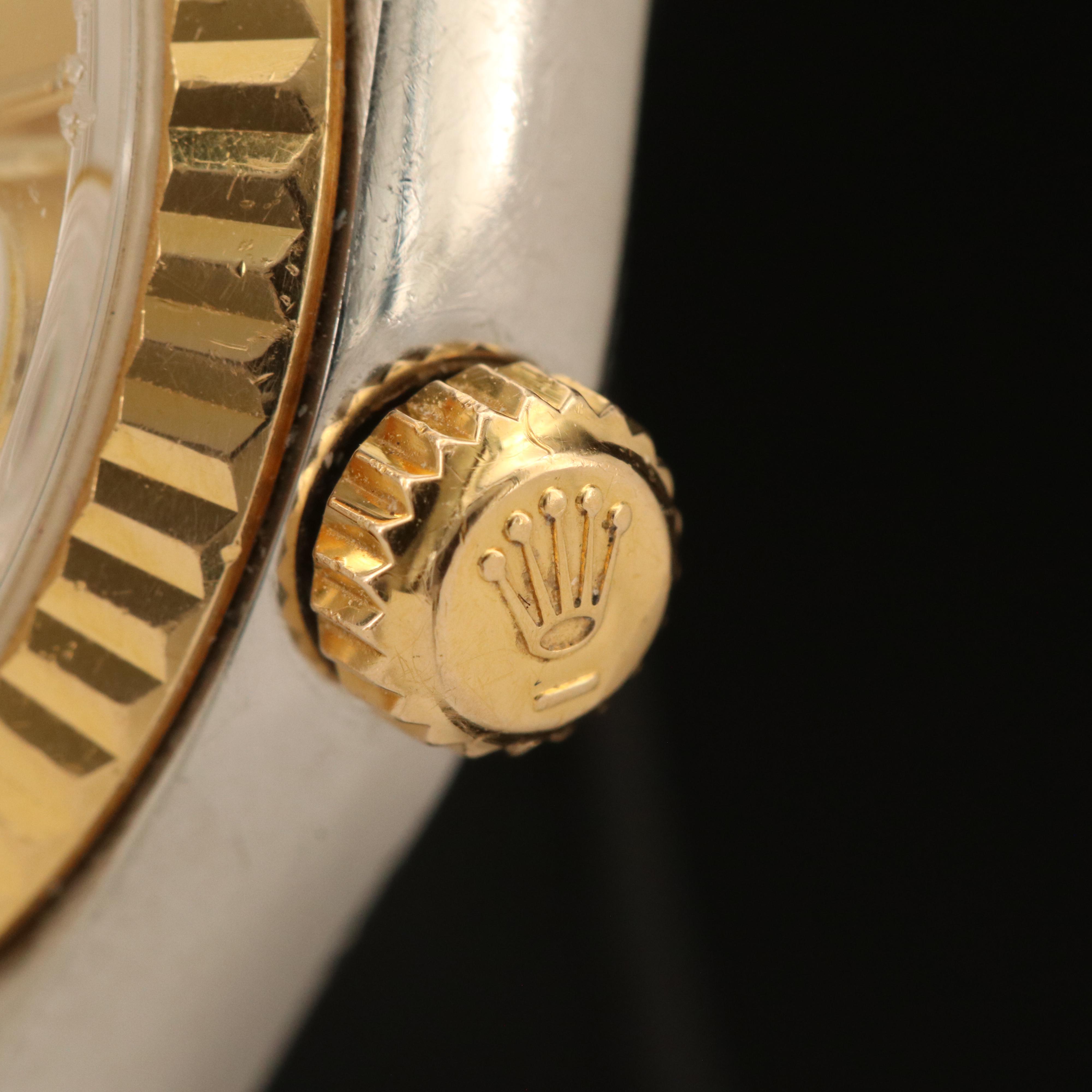 2001 Rolex Oyster Perpetual Datejust 18K and Stainless Steel Watch