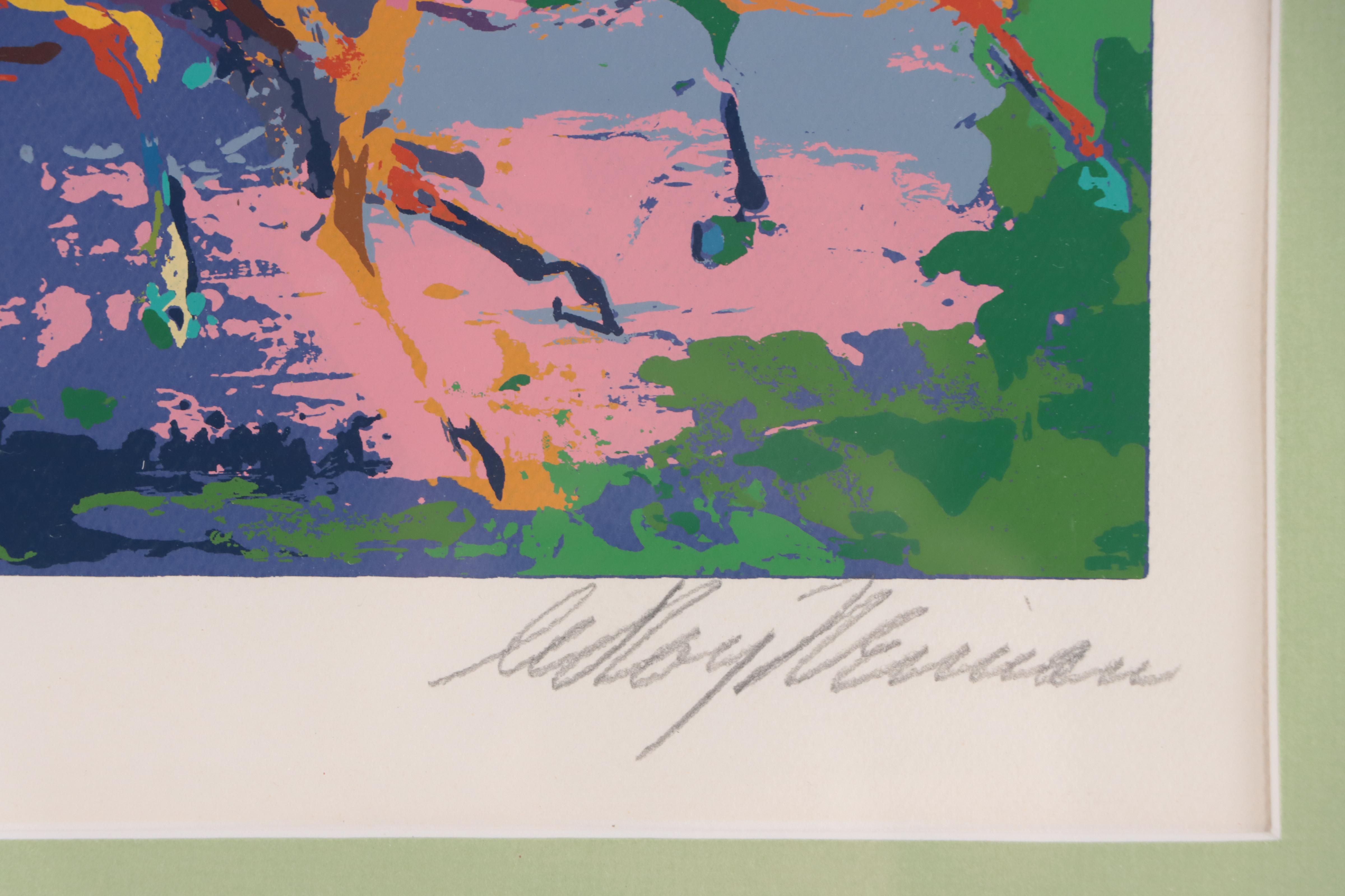 LeRoy Neiman Serigraph "The Race," 1972