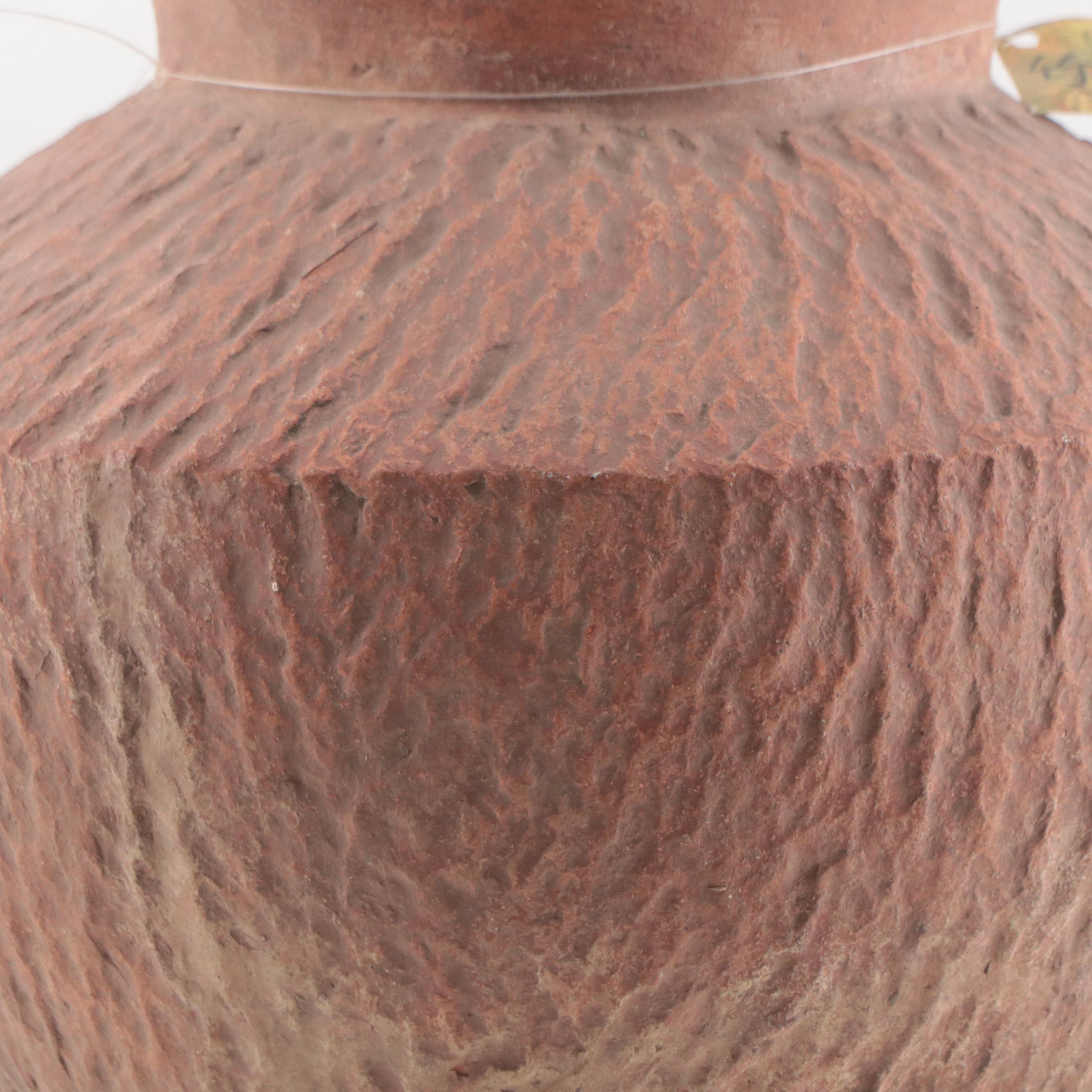 Vietnamese Dong Son Era Earthenware Round Bottom Storage Jar