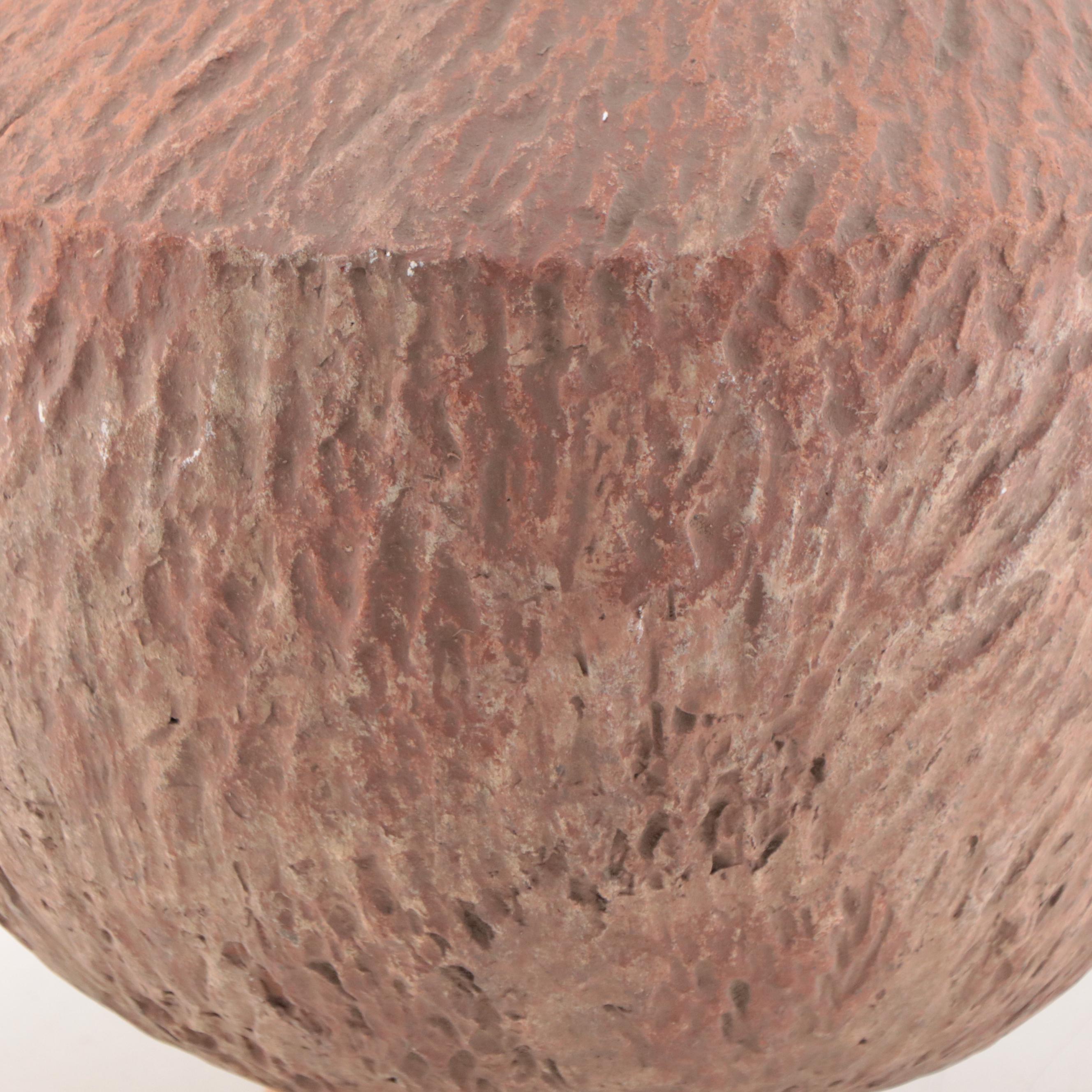 Vietnamese Dong Son Era Earthenware Round Bottom Storage Jar