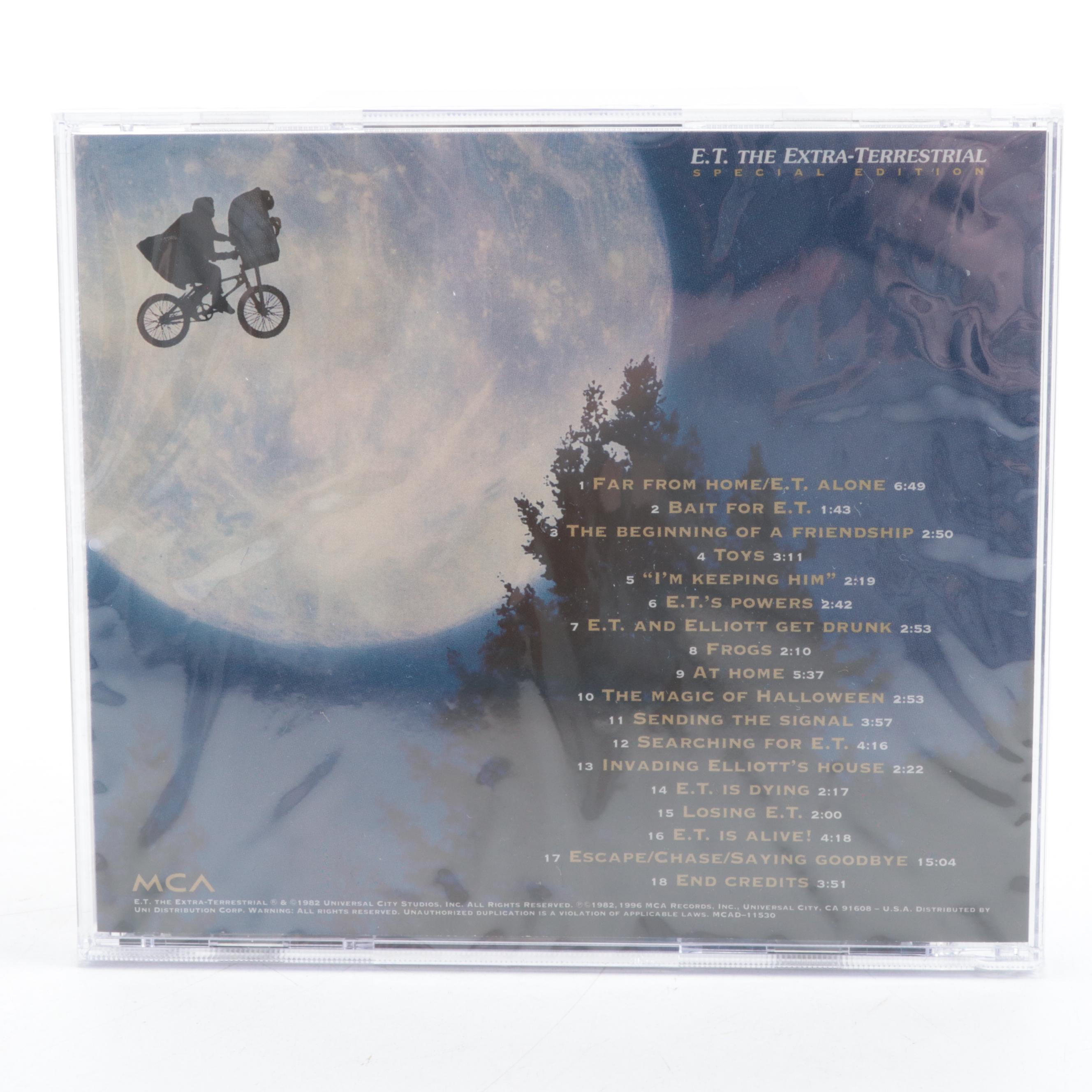 "E.T. The Extra-Terrestrial" Movie Laser Discs With Soundtrack CD