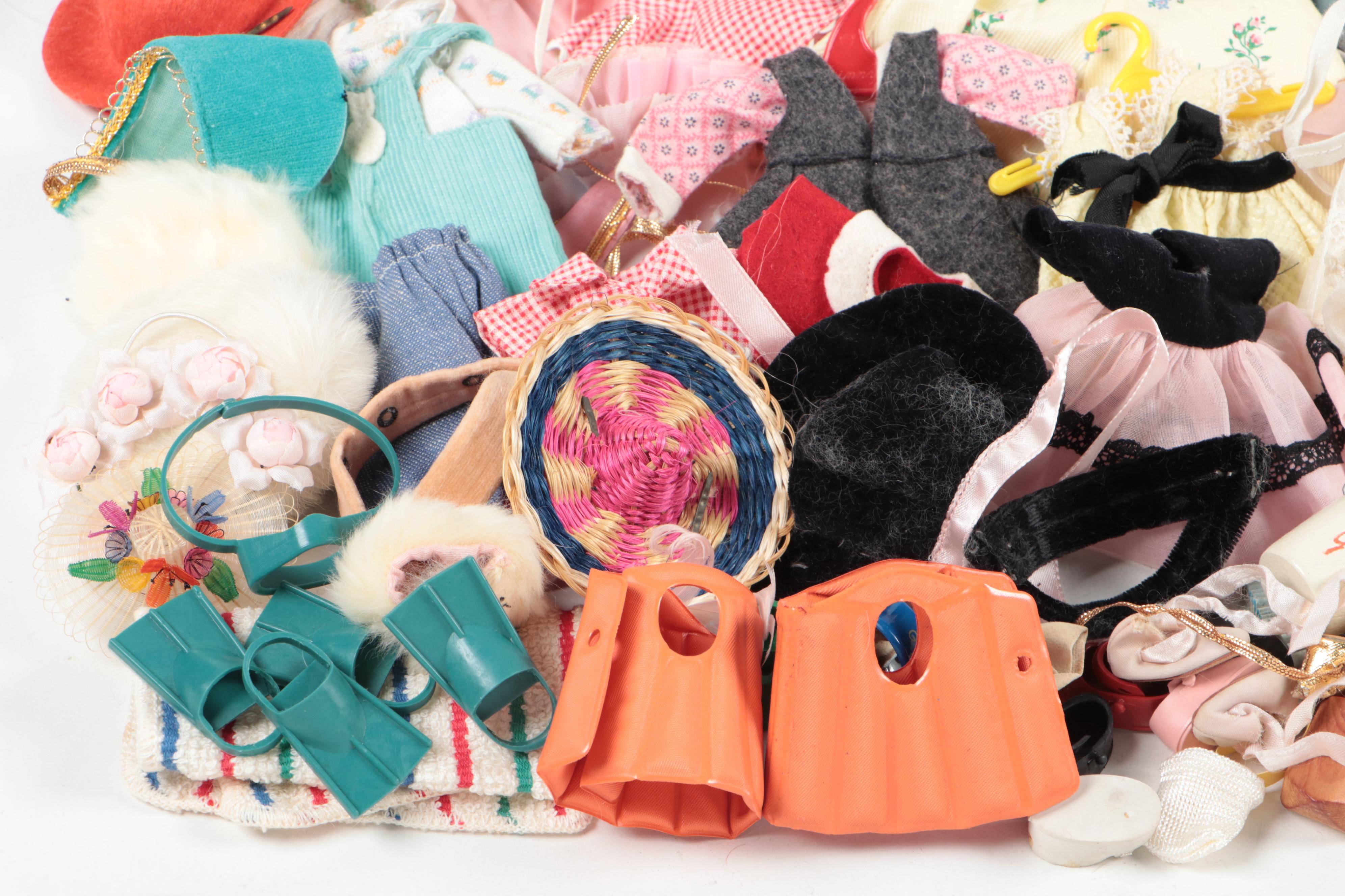 Vouge "Ginny" Walker Dolls with Clothing and Accessories, Mid-20th Century