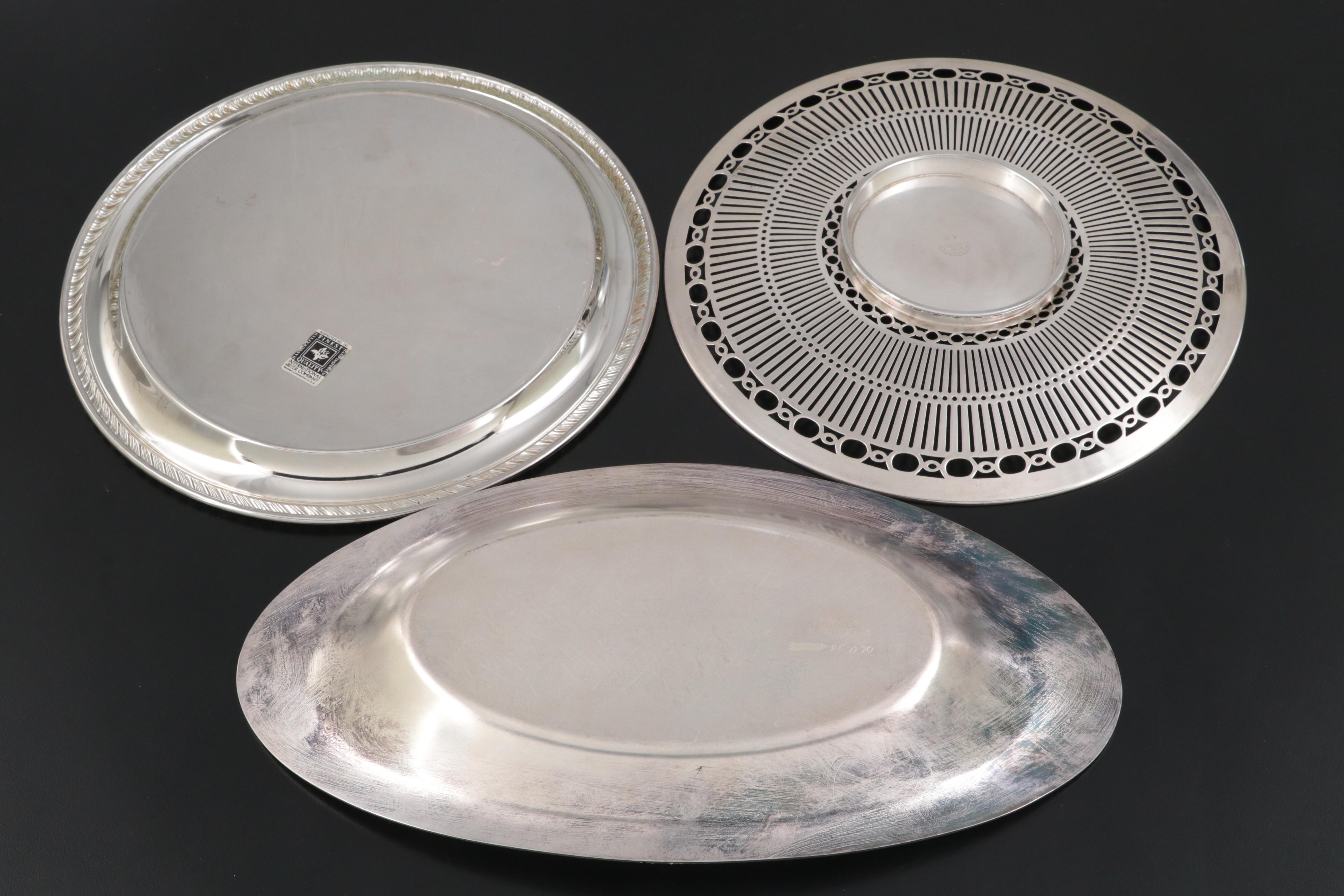 Oneida "Queen Bess II" and Other Silver Plate Serving Pieces and Tableware