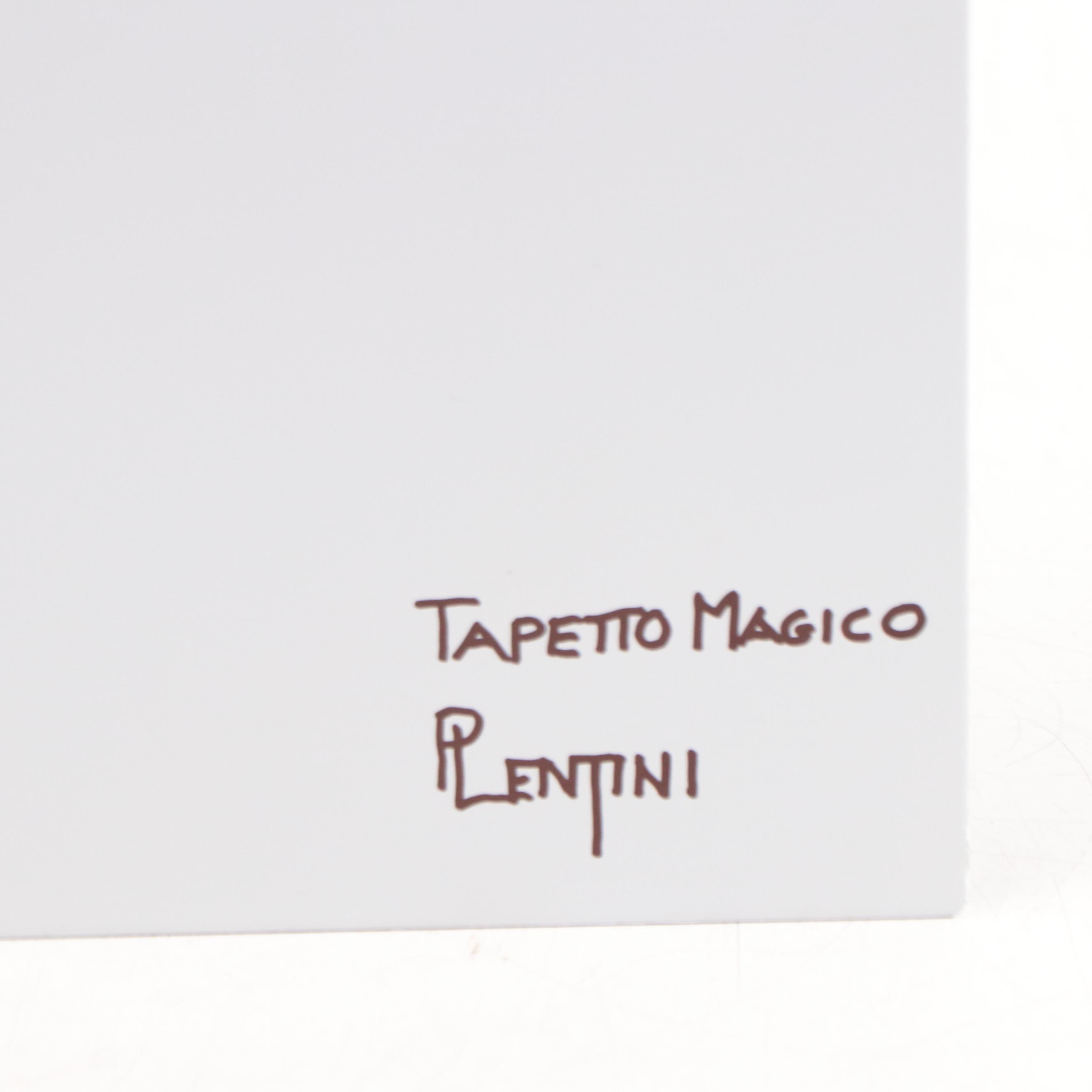 Peter Lentini Oil Painting of Floral Still Life "Tapeto Magico"