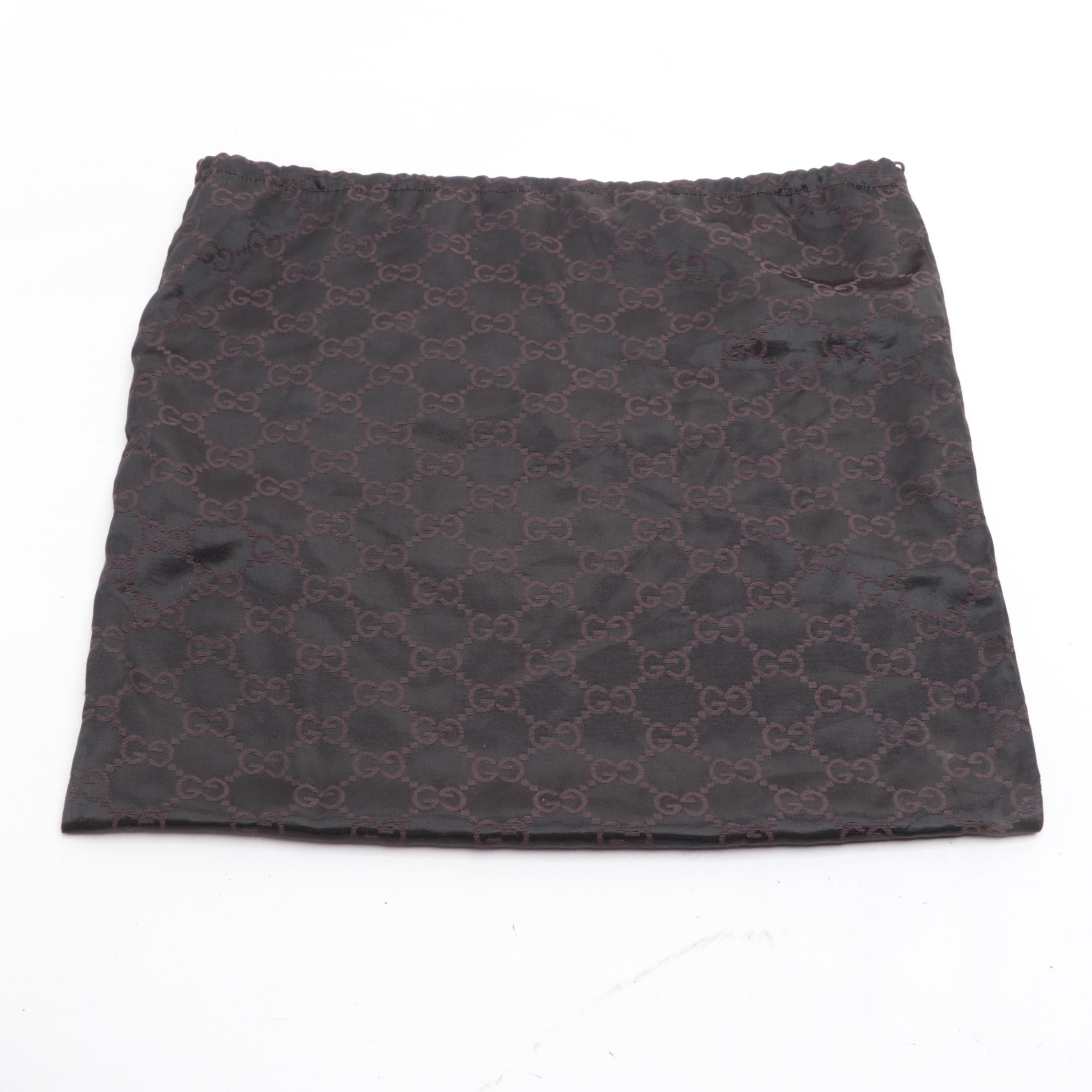 Gucci Crossbody Bag in GG Canvas and Perforated Leather