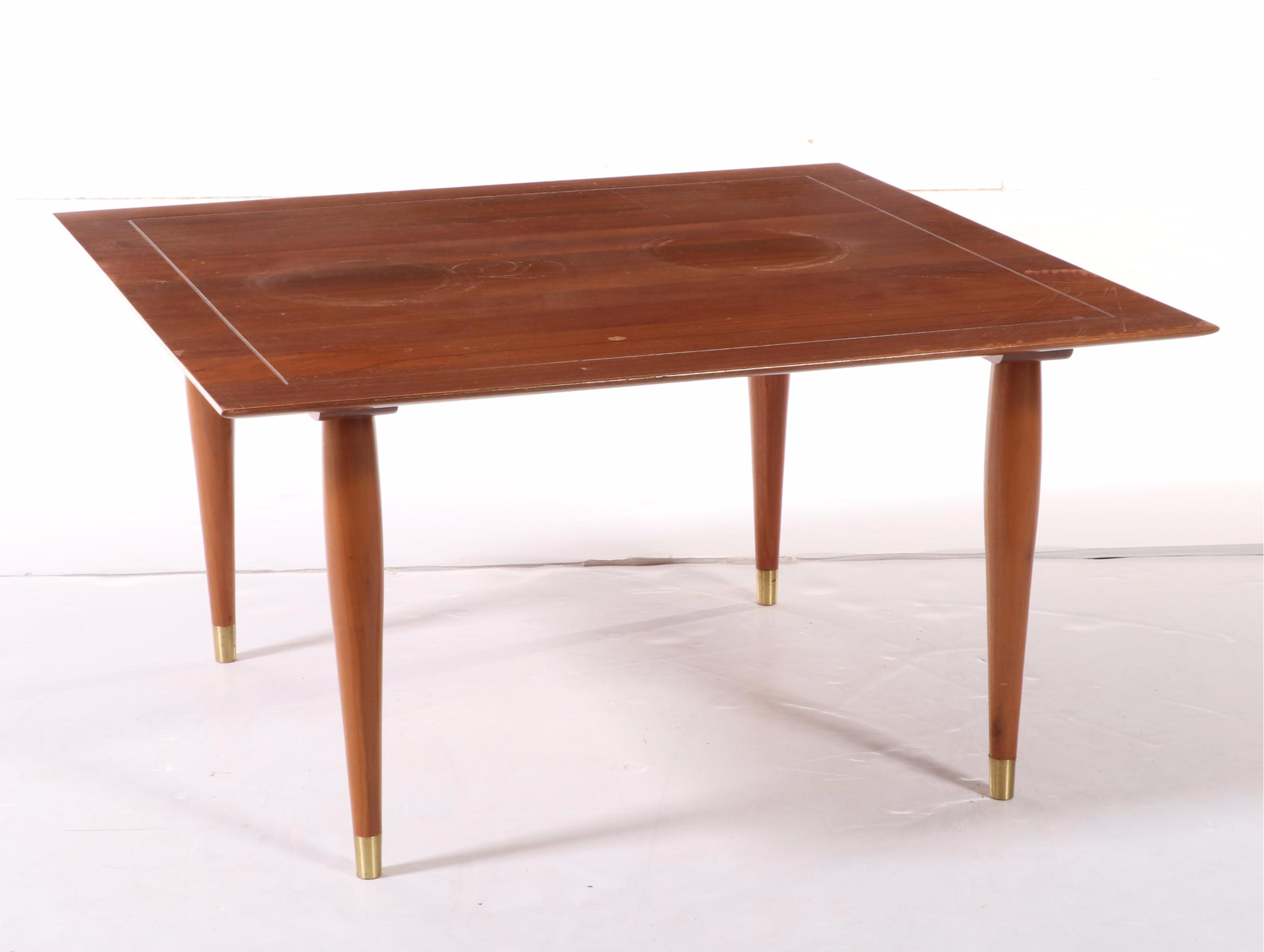 Bissman Mid Century Modern Walnut Side Table