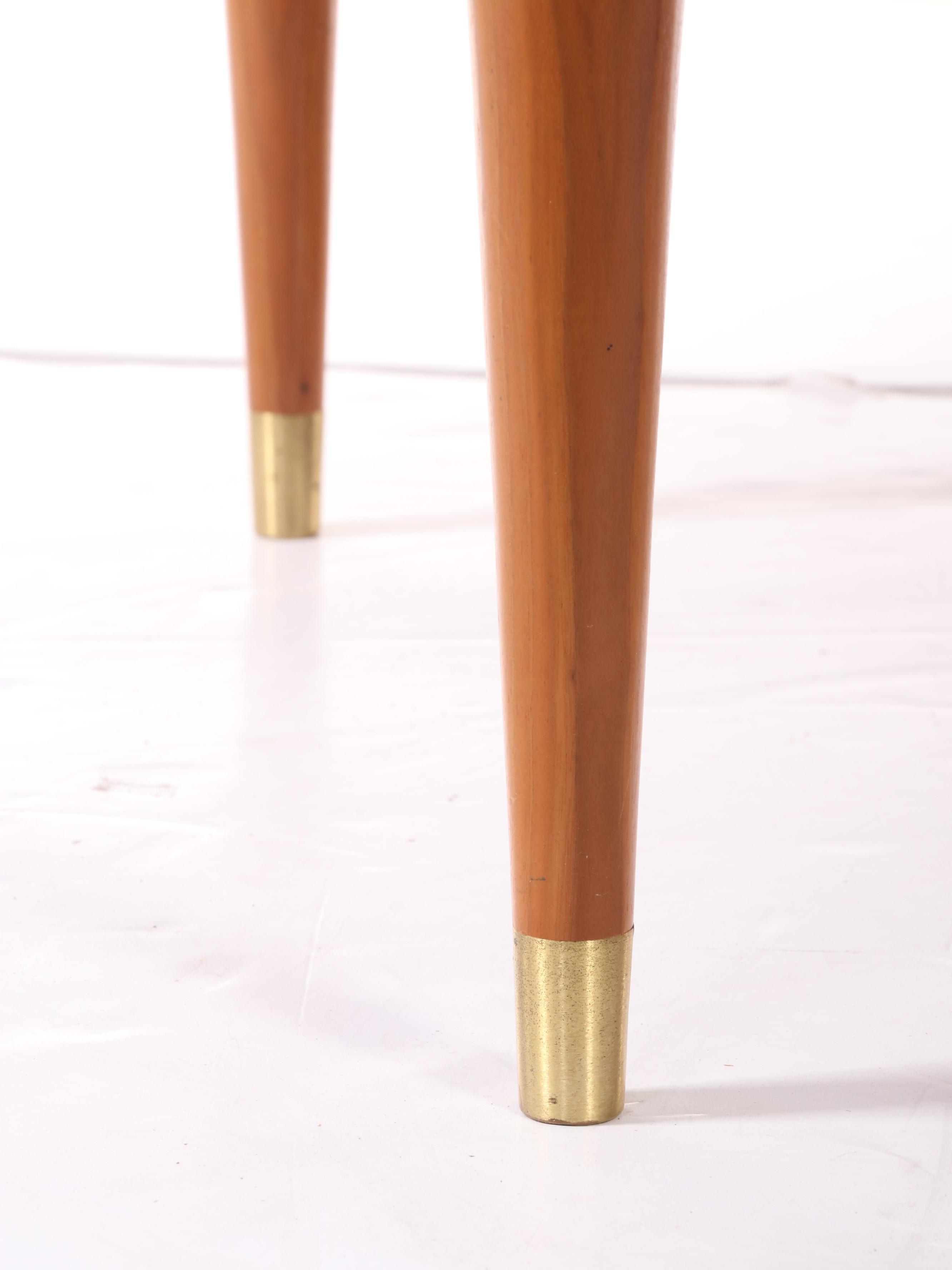 Bissman Mid Century Modern Walnut Side Table