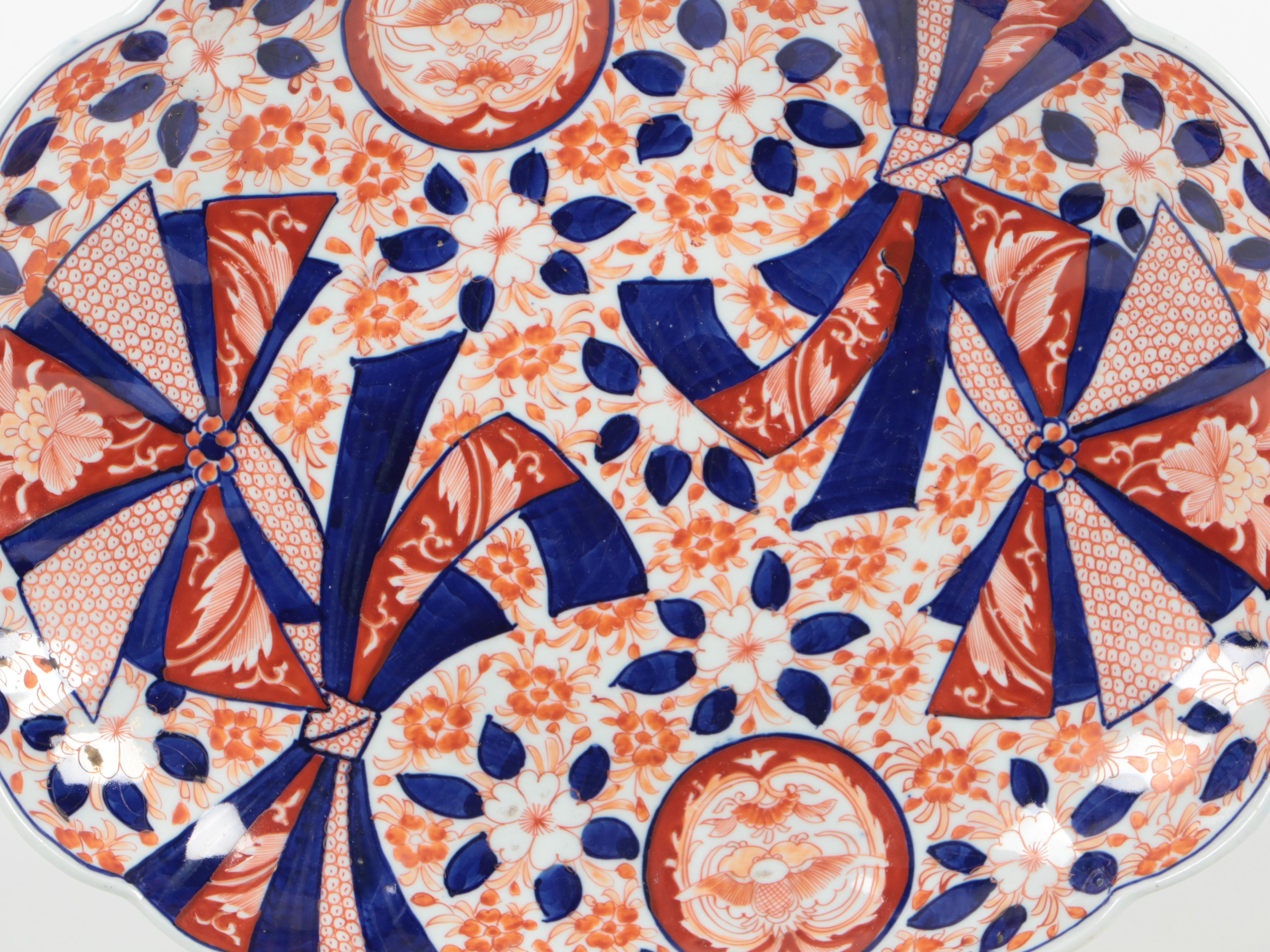 Japanese Imari Porcelain Oval Bowl