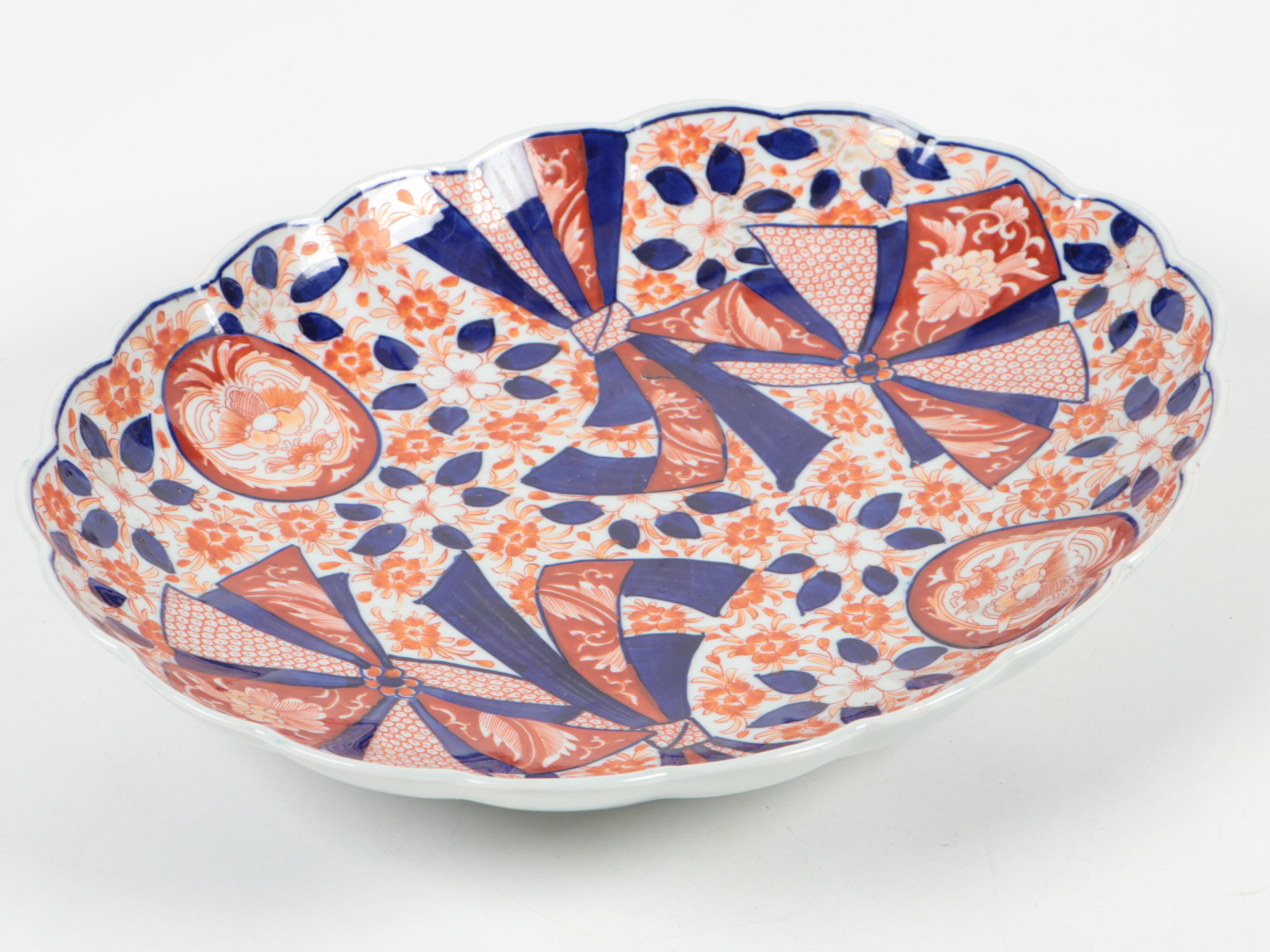 Japanese Imari Porcelain Oval Bowl