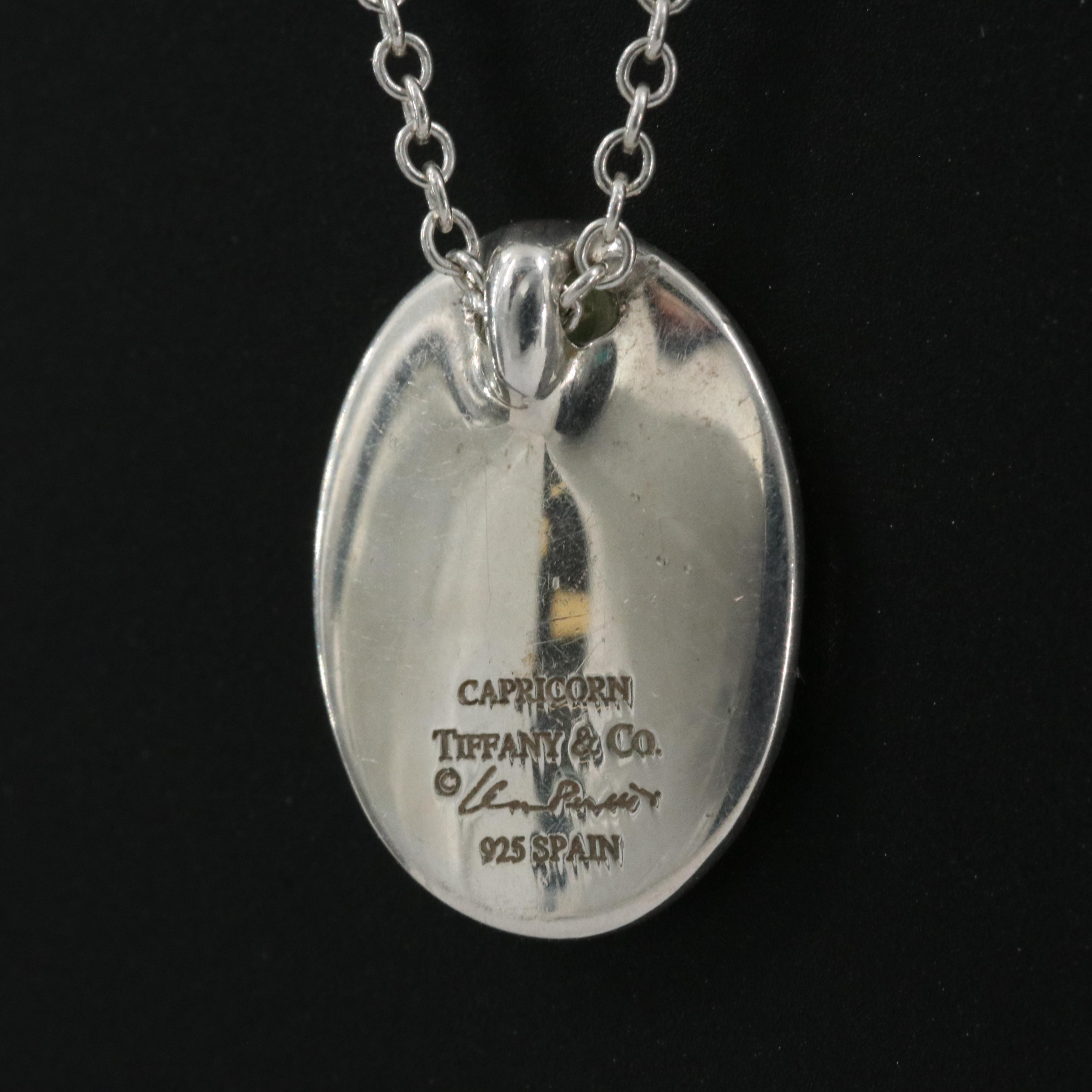 Elsa Peretti for Tiffany & Co. "Capricorn" Sterling Pendant Necklace