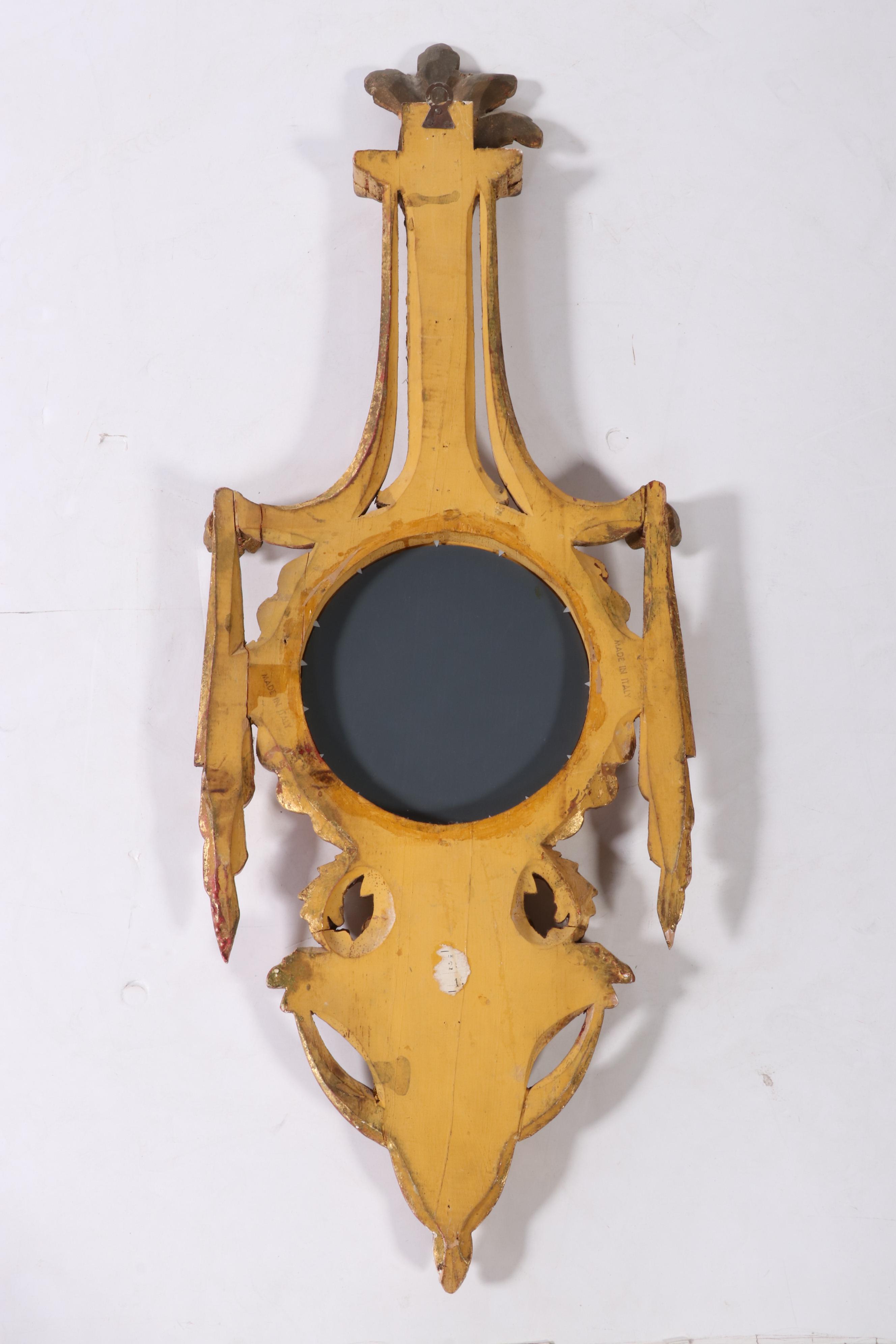 Italian Neoclassical Style Giltwood and Composition Mirror, Late 20th Century