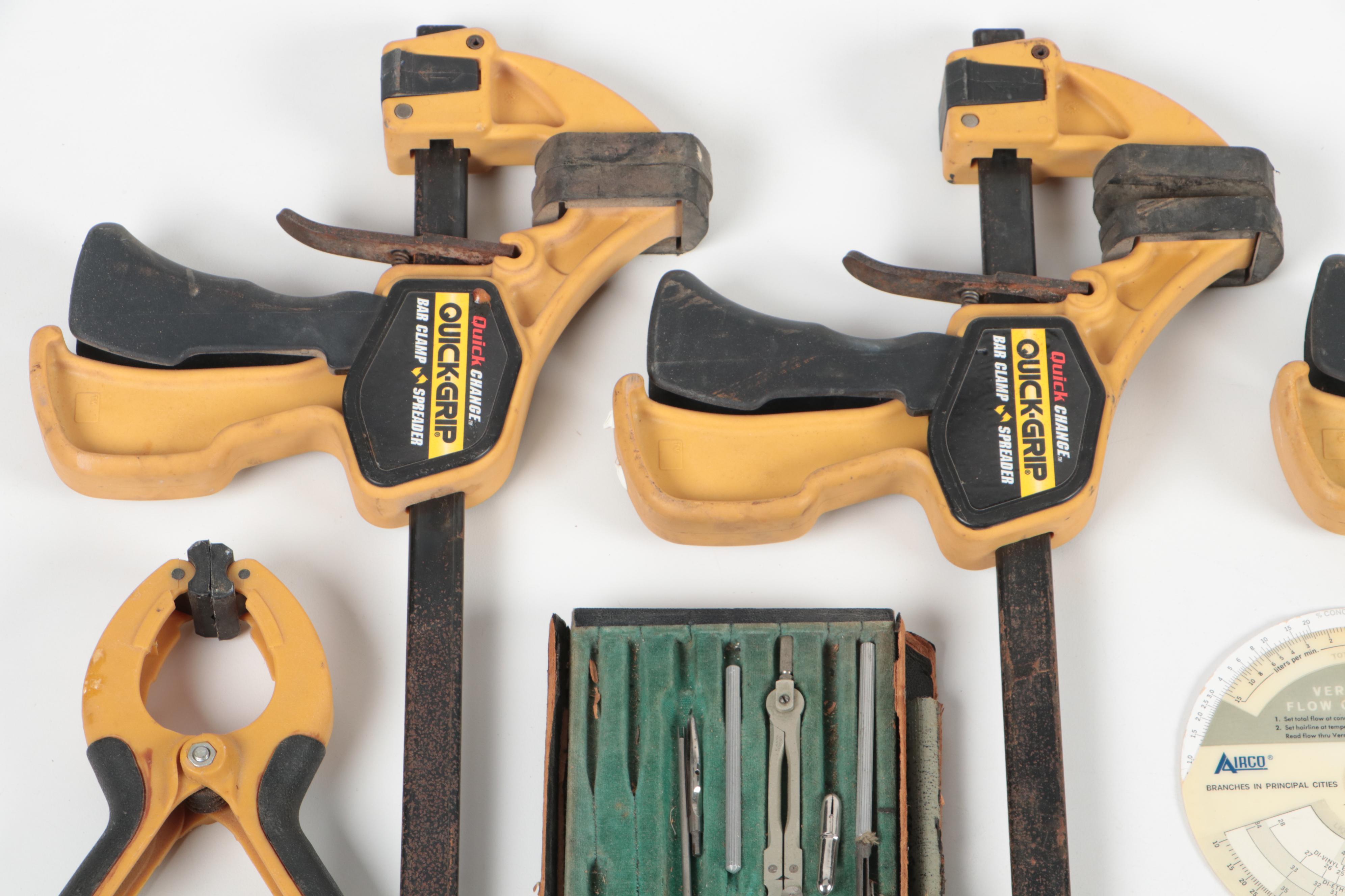 Quick-Grip Bar Clamps, Mini Bar Clamps, Drafting Tools and More
