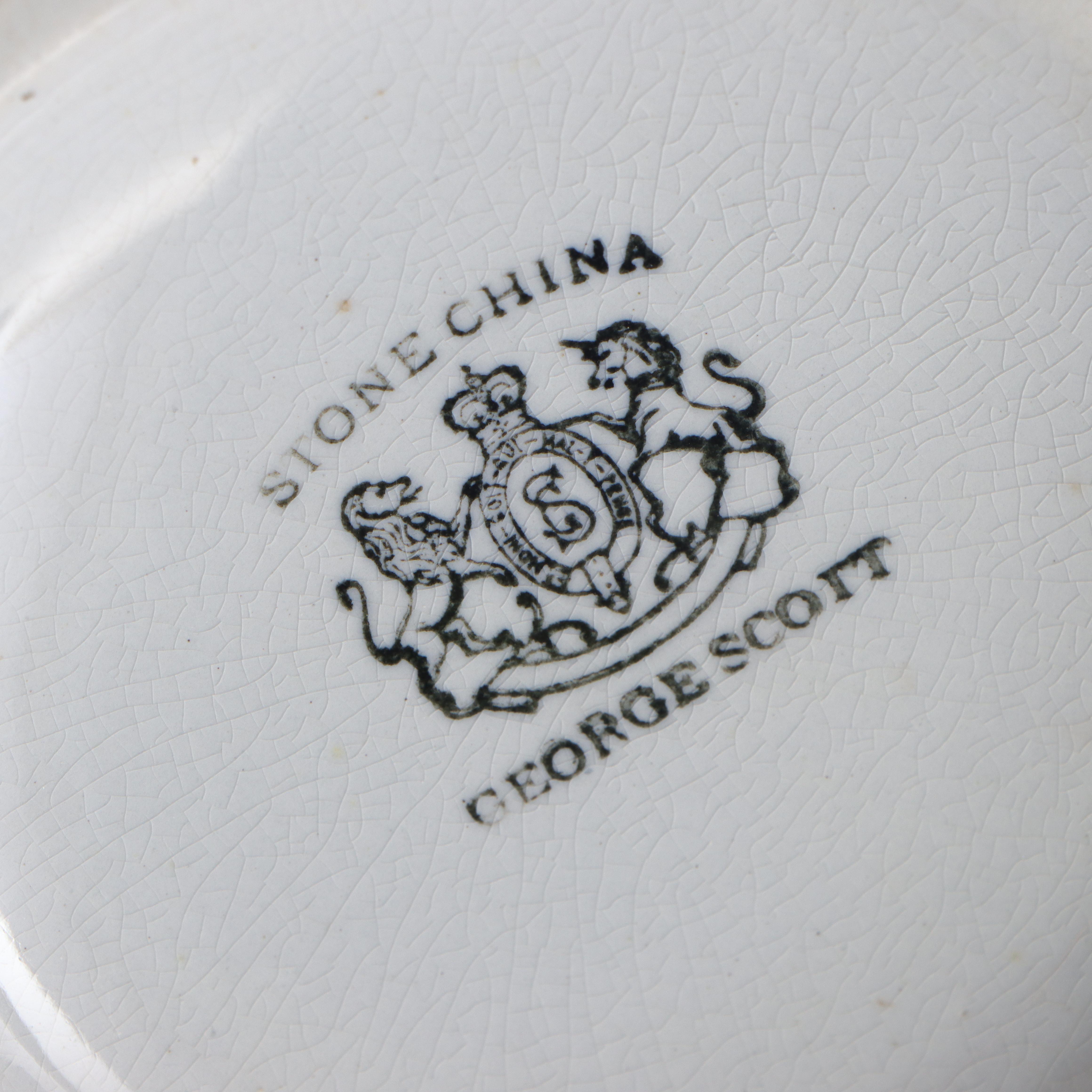 Victorian Style Mirror-Back Washstand with Pitcher and Bowl, Incl. George Scott