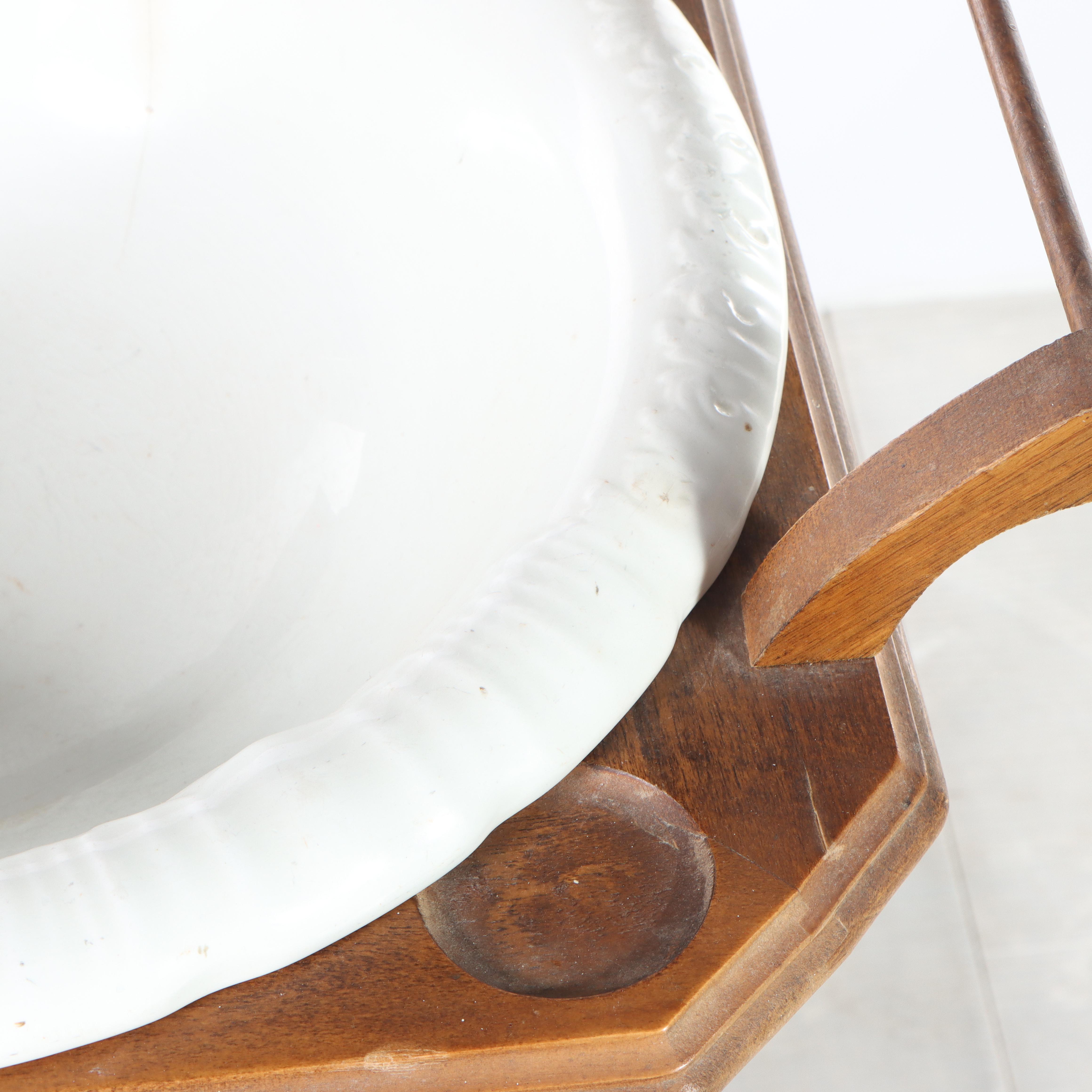 Victorian Style Mirror-Back Washstand with Pitcher and Bowl, Incl. George Scott