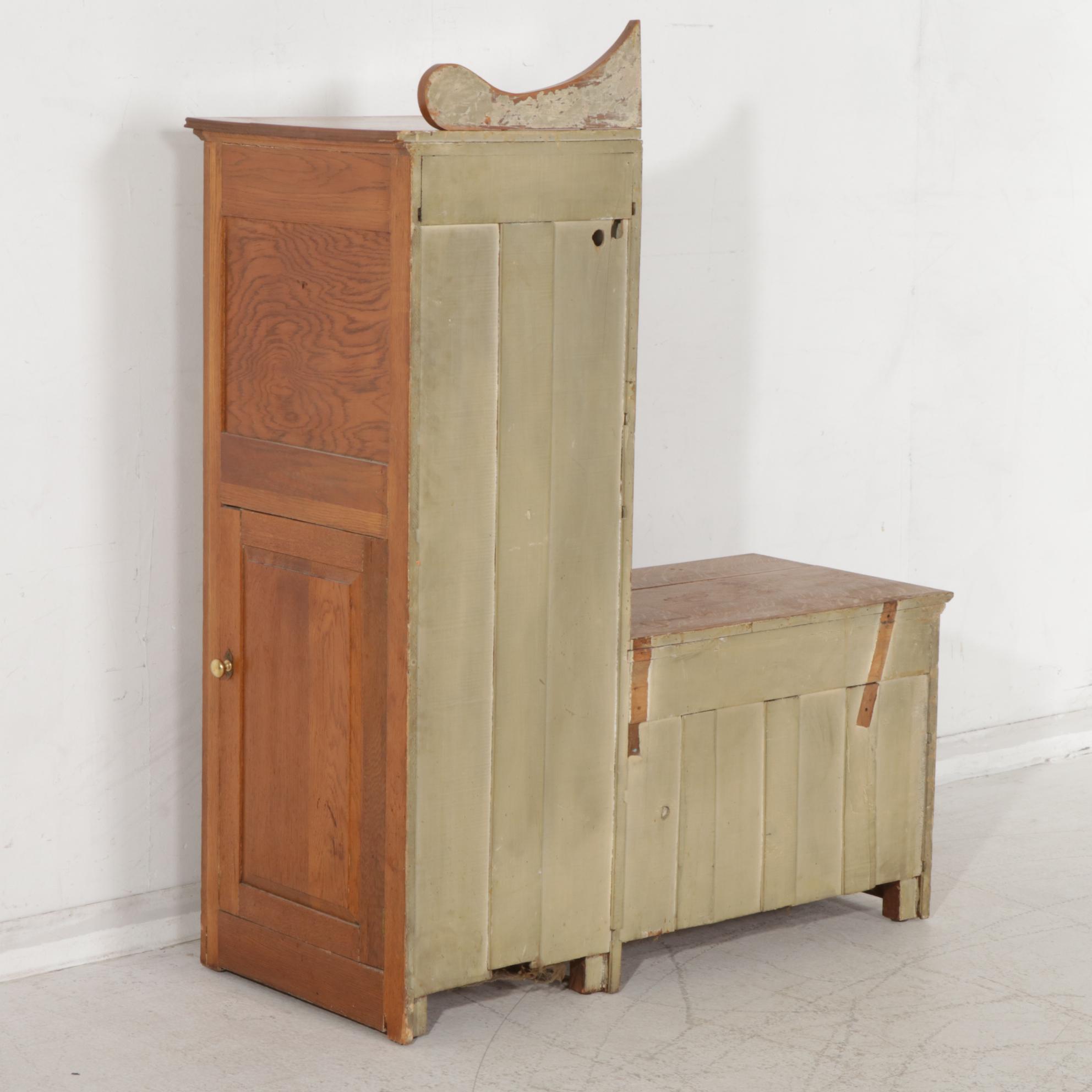 Late Victorian Oak Side-by-Side Dresser, Early 20th Century