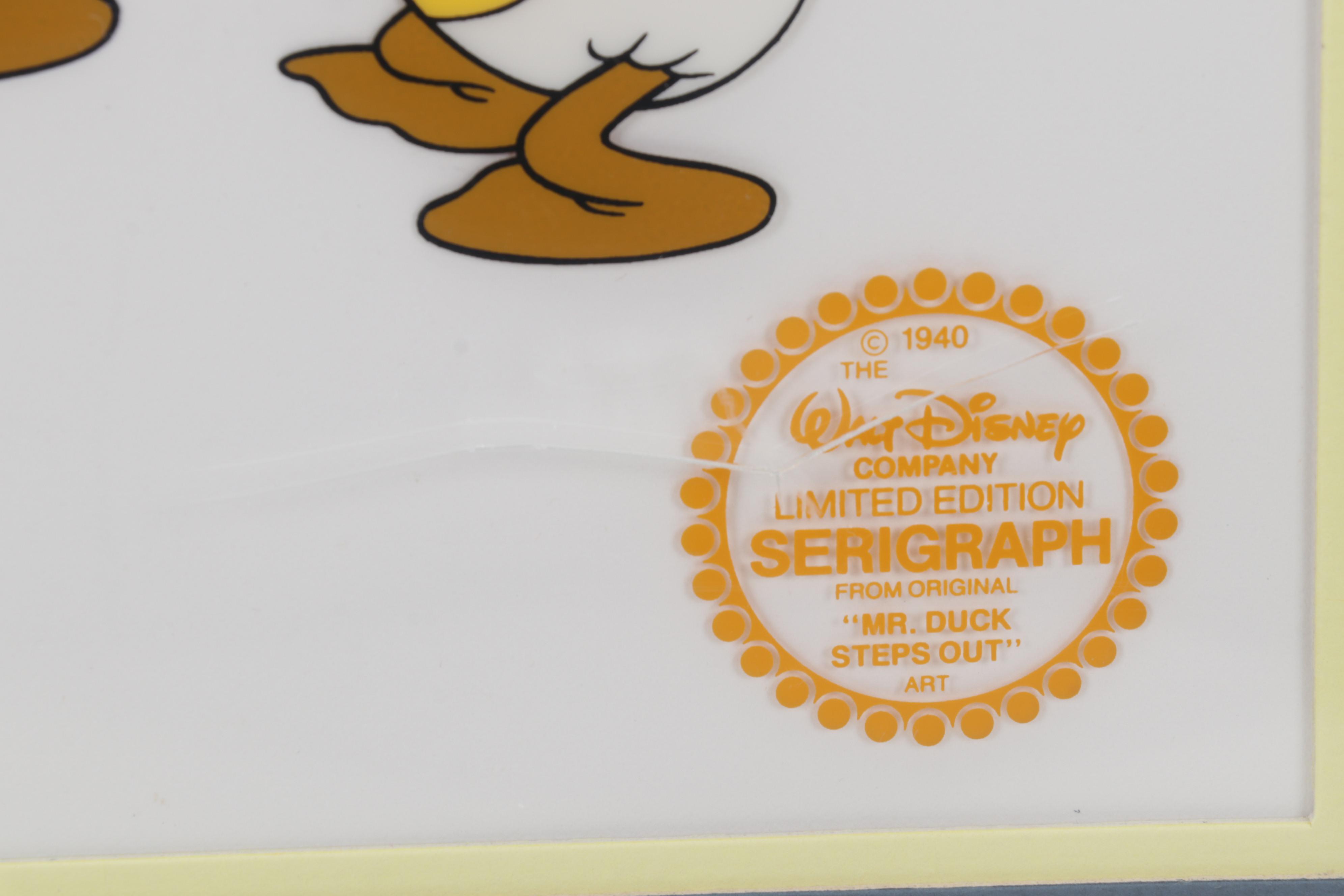 Walt Disney Company "Mr. Duck Steps Out" Animation Sericel, Circa 1990